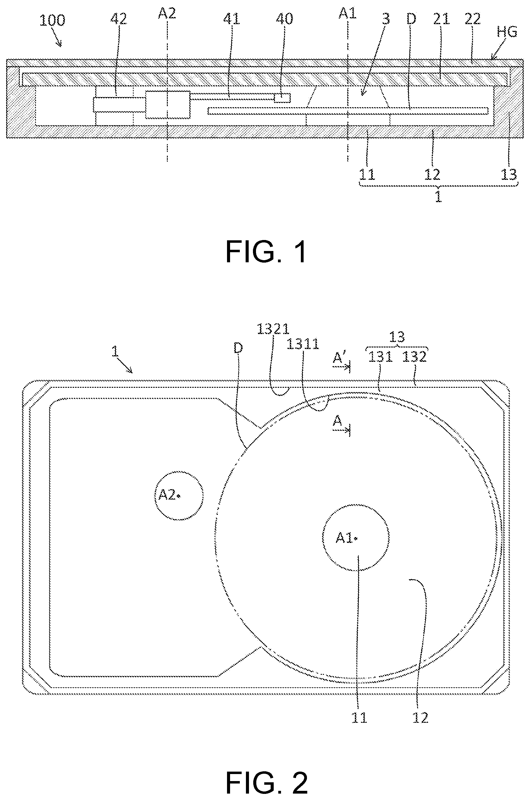 Patent US12322413 Figure 1 – Base plate and disk drive device