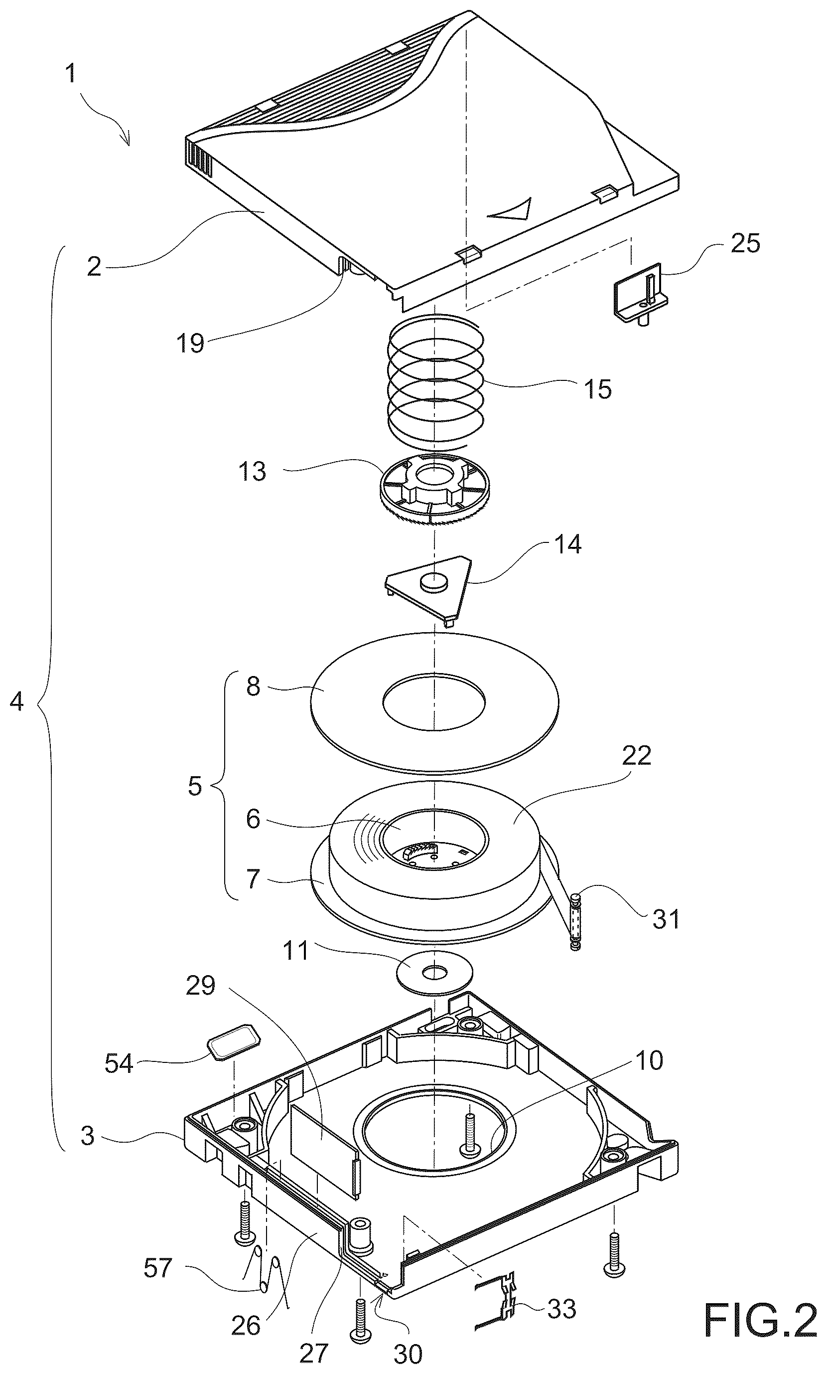 Patent US12322415 Figure 2 – Tape reel with reel hub having expanding outer peripheral regions, tape cartridge, and apparatus for producing tape reel