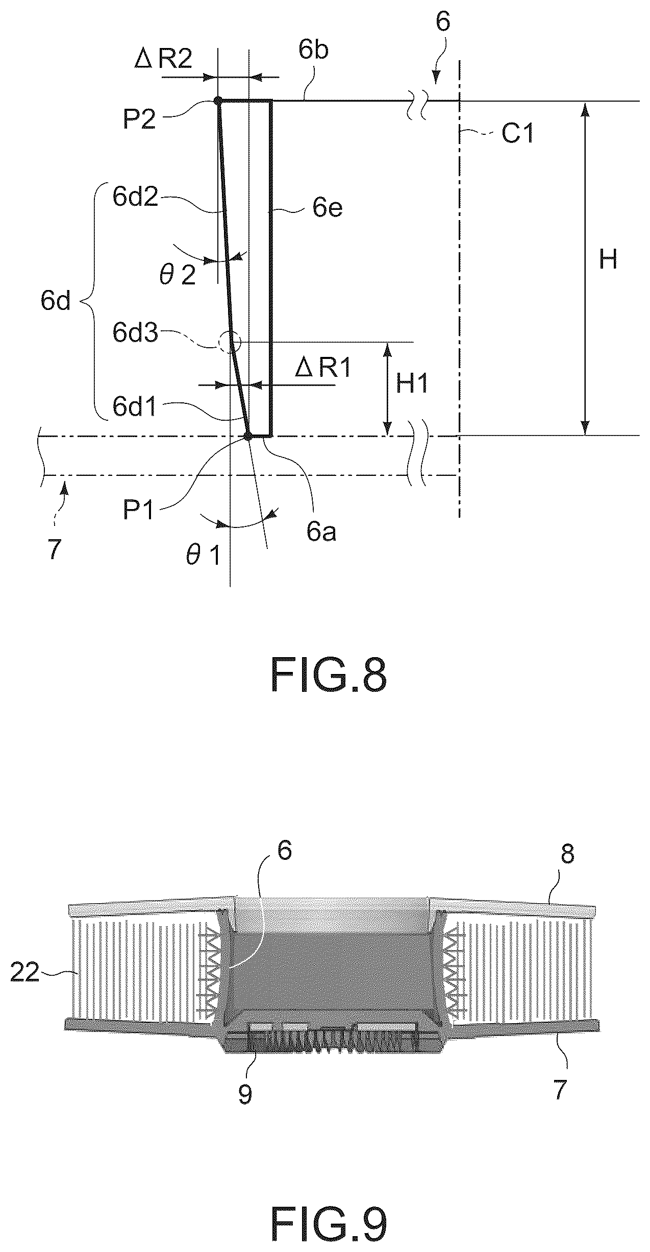 Patent US12322415 Figure 6 – Tape reel with reel hub having expanding outer peripheral regions, tape cartridge, and apparatus for producing tape reel
