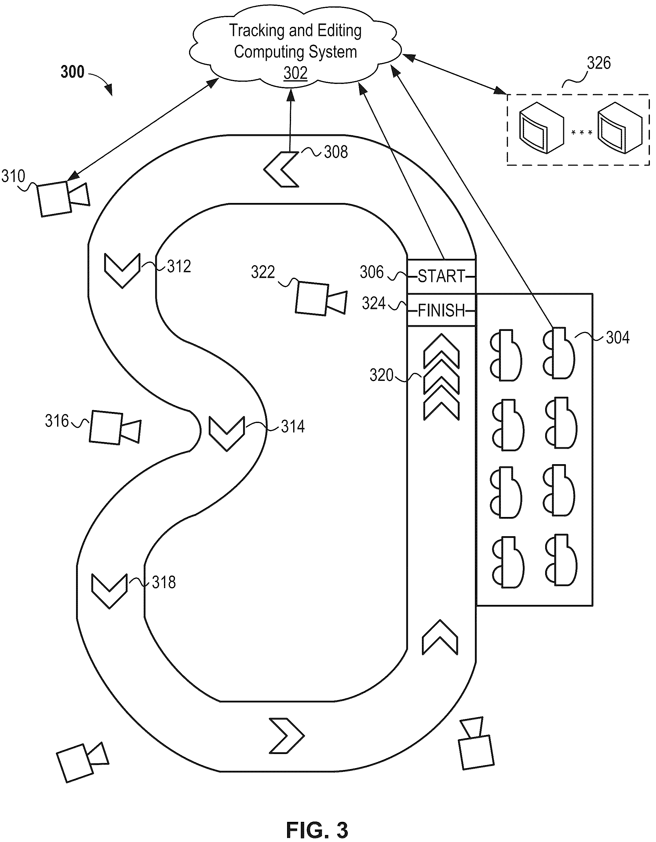 Patent US12322417 Figure 3 – Systems and methods for generating video compilations for tracked activities