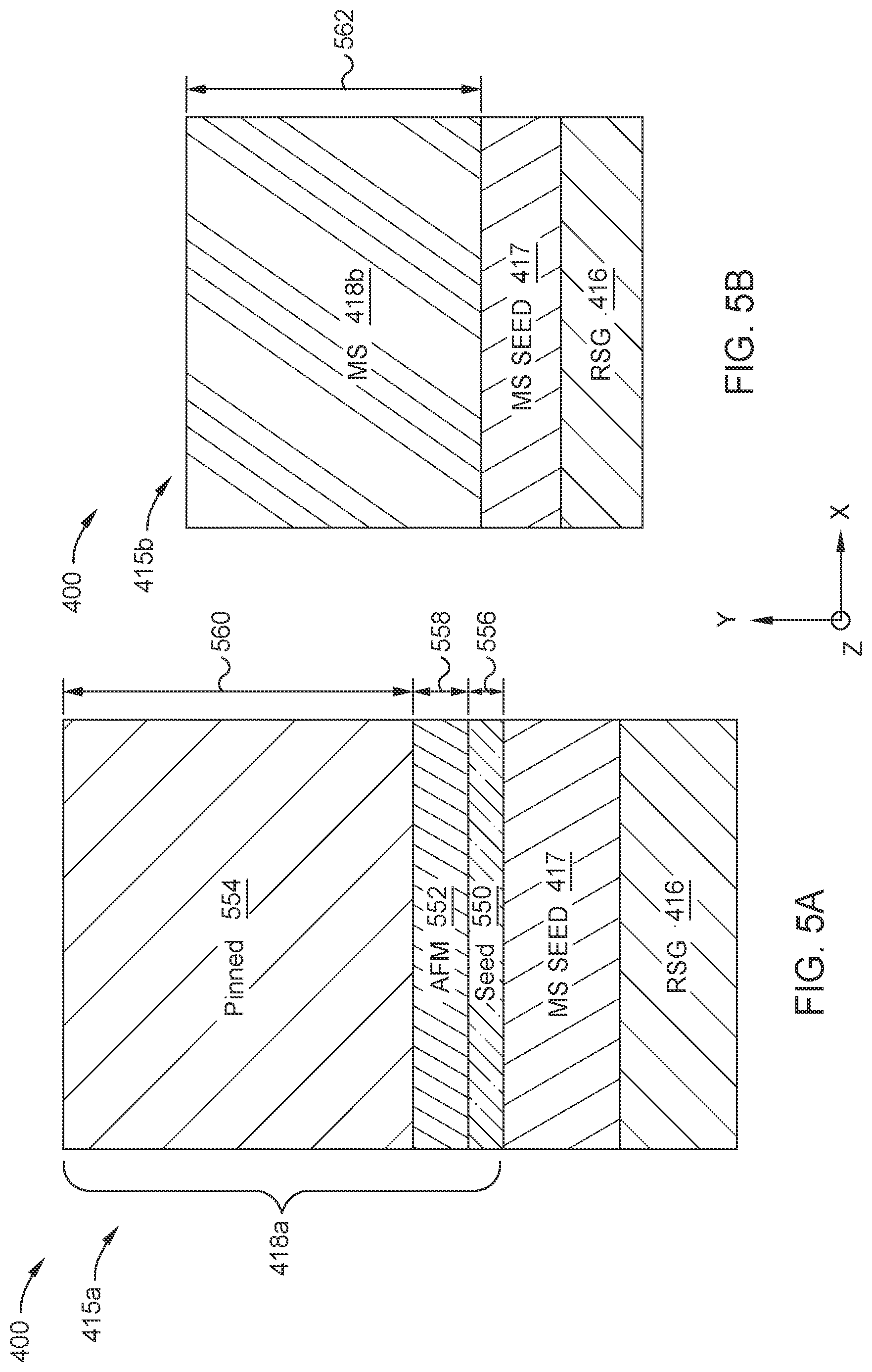 Patent US12322420 Figure 5 – Middle shields two-dimensional magnetic recording read heads