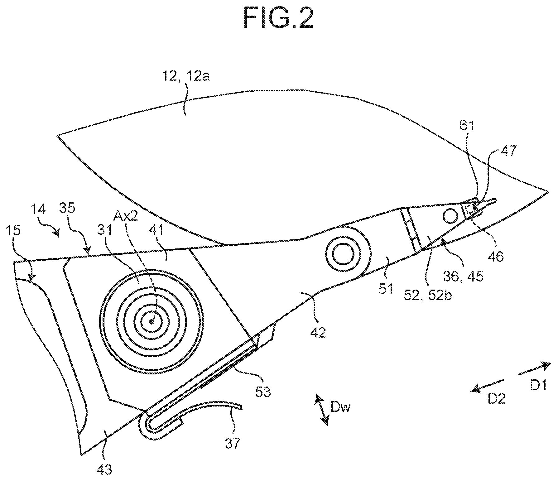 Patent US12322421 Figure 2 – Disk device