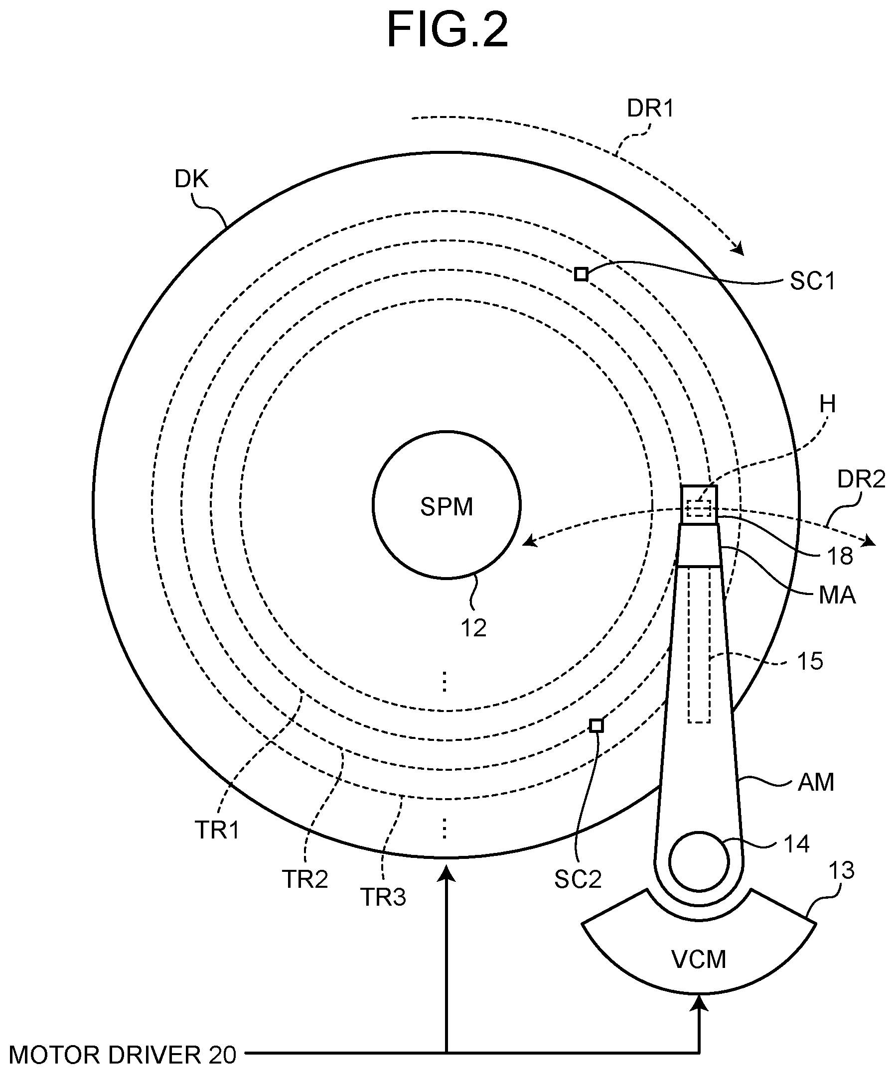 Patent US12322423 Figure 2 – Disk device