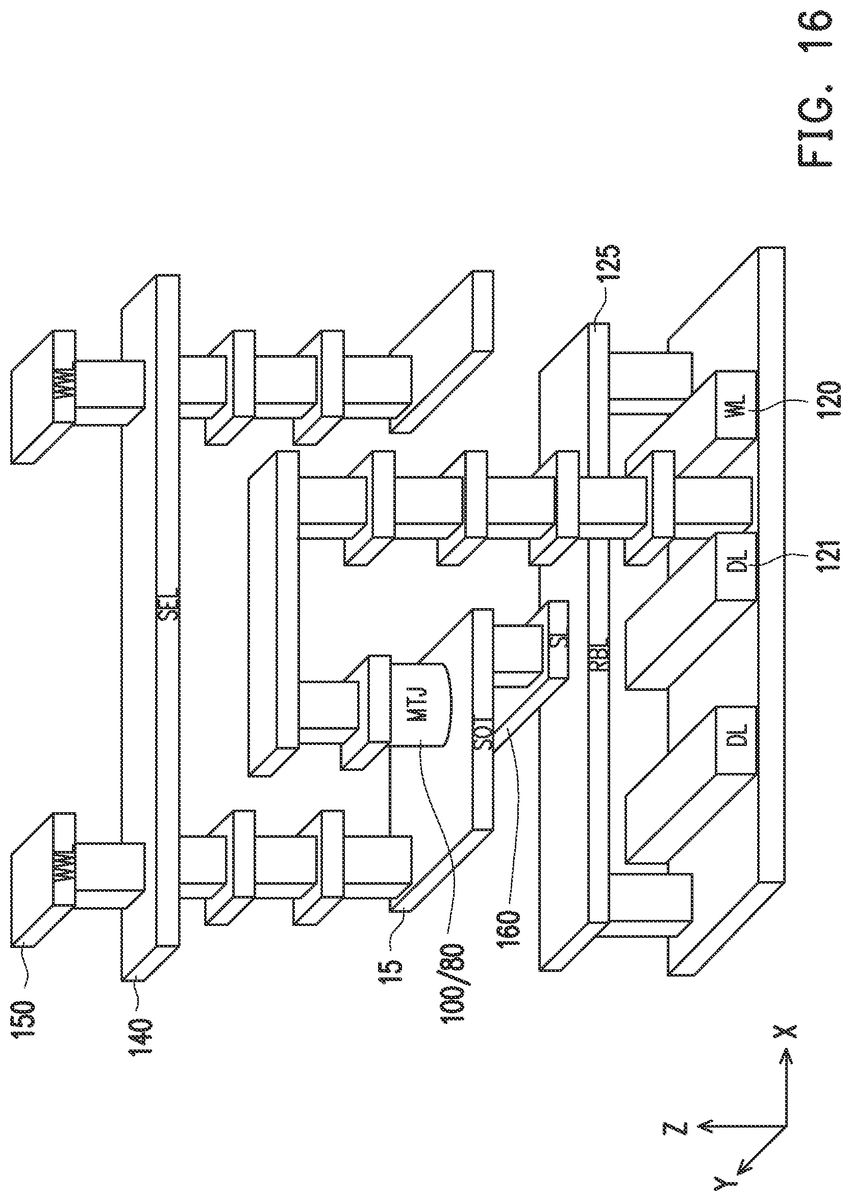 Patent US12322428 Figure 16 – SOT-MRAM with shared selector
