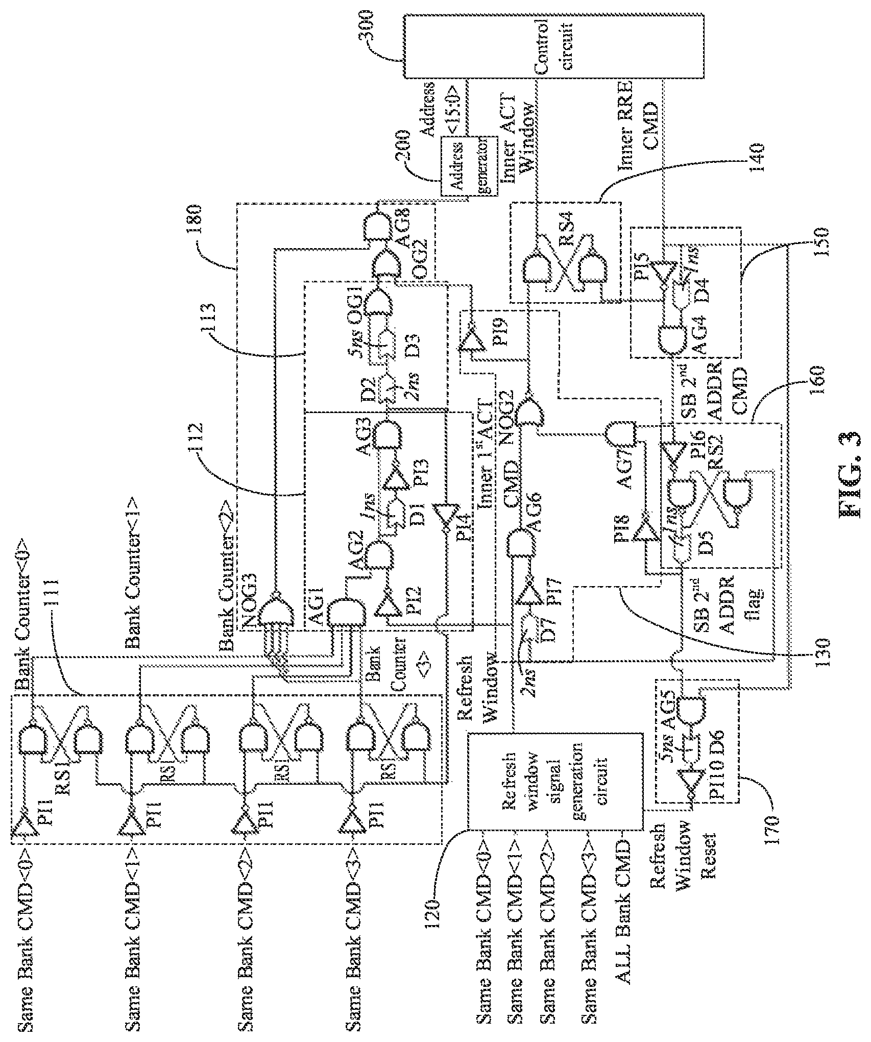 Patent US12322431 Figure 3 – Refresh address generation circuit and method, memory, and electronic device