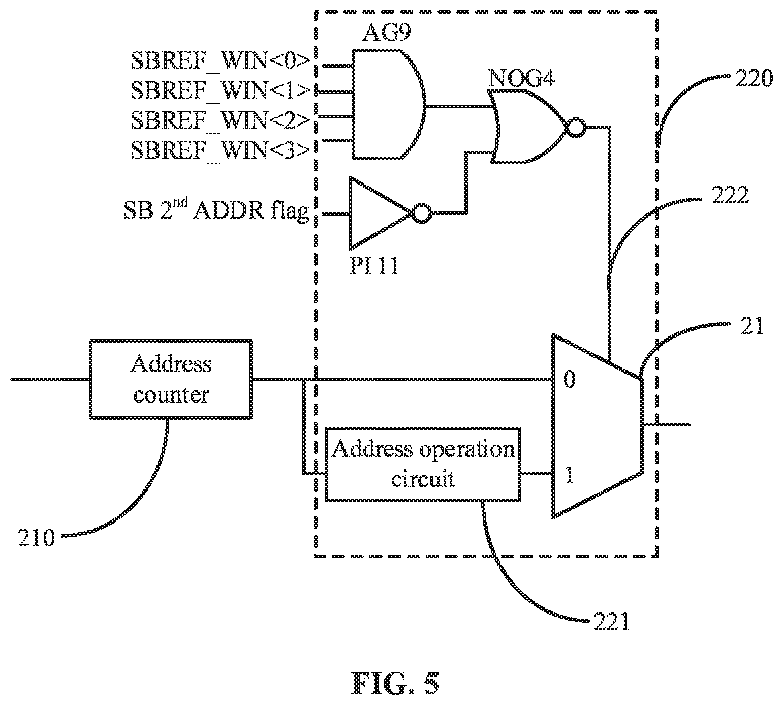 Patent US12322431 Figure 5 – Refresh address generation circuit and method, memory, and electronic device