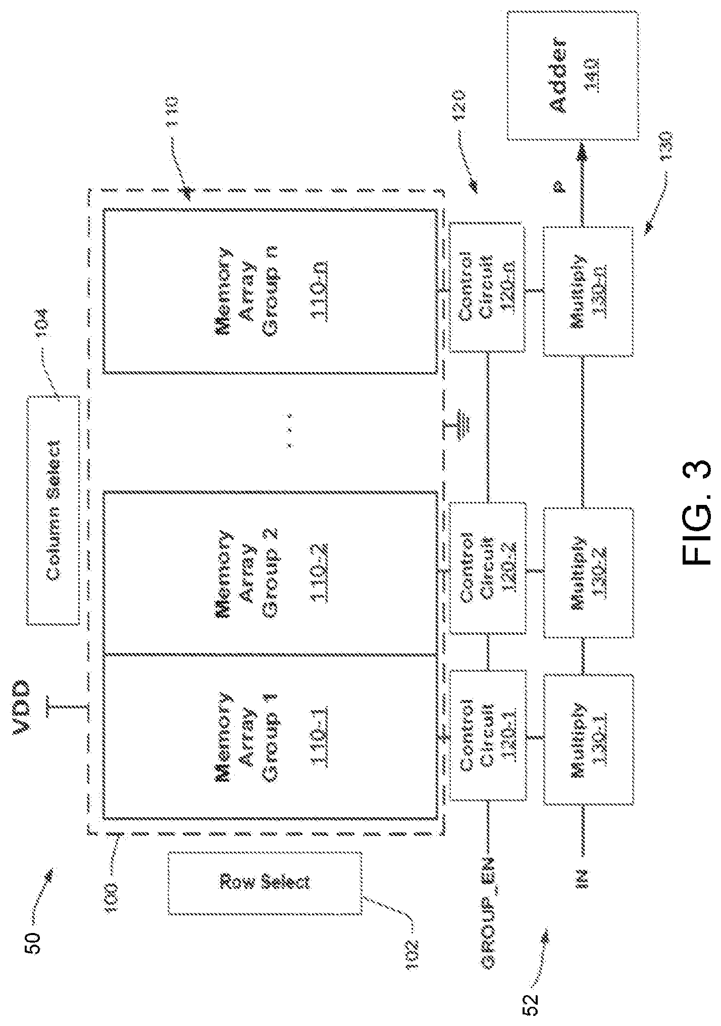 Patent US12322435 Figure 3 – Sense amplifier with read circuit for compute-in-memory