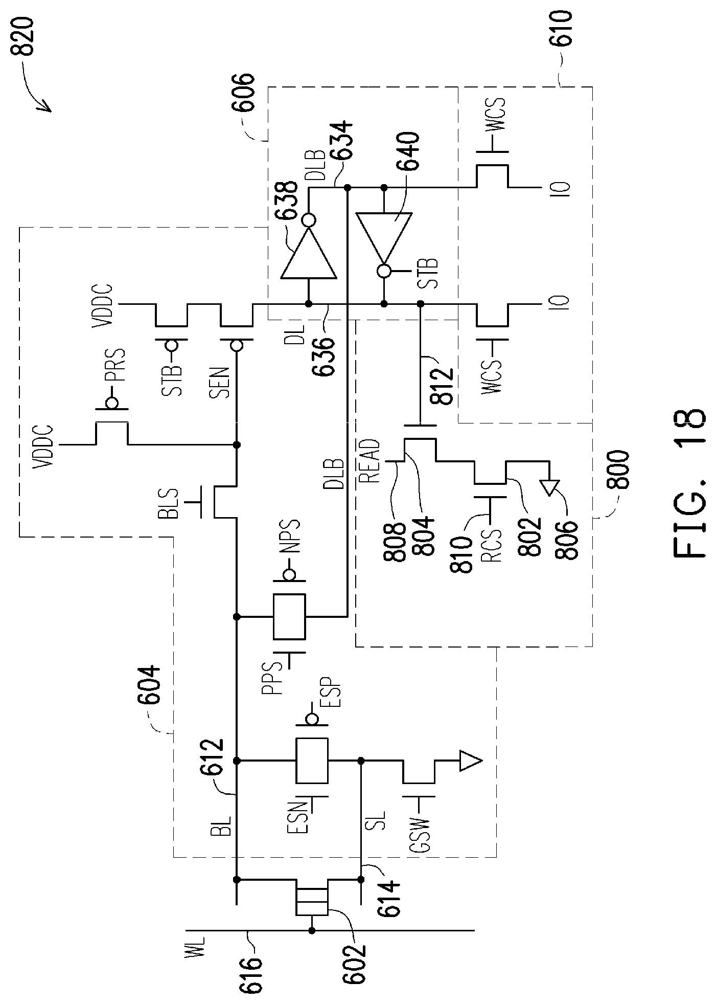 Patent US12322435 Figure 18 – Sense amplifier with read circuit for compute-in-memory