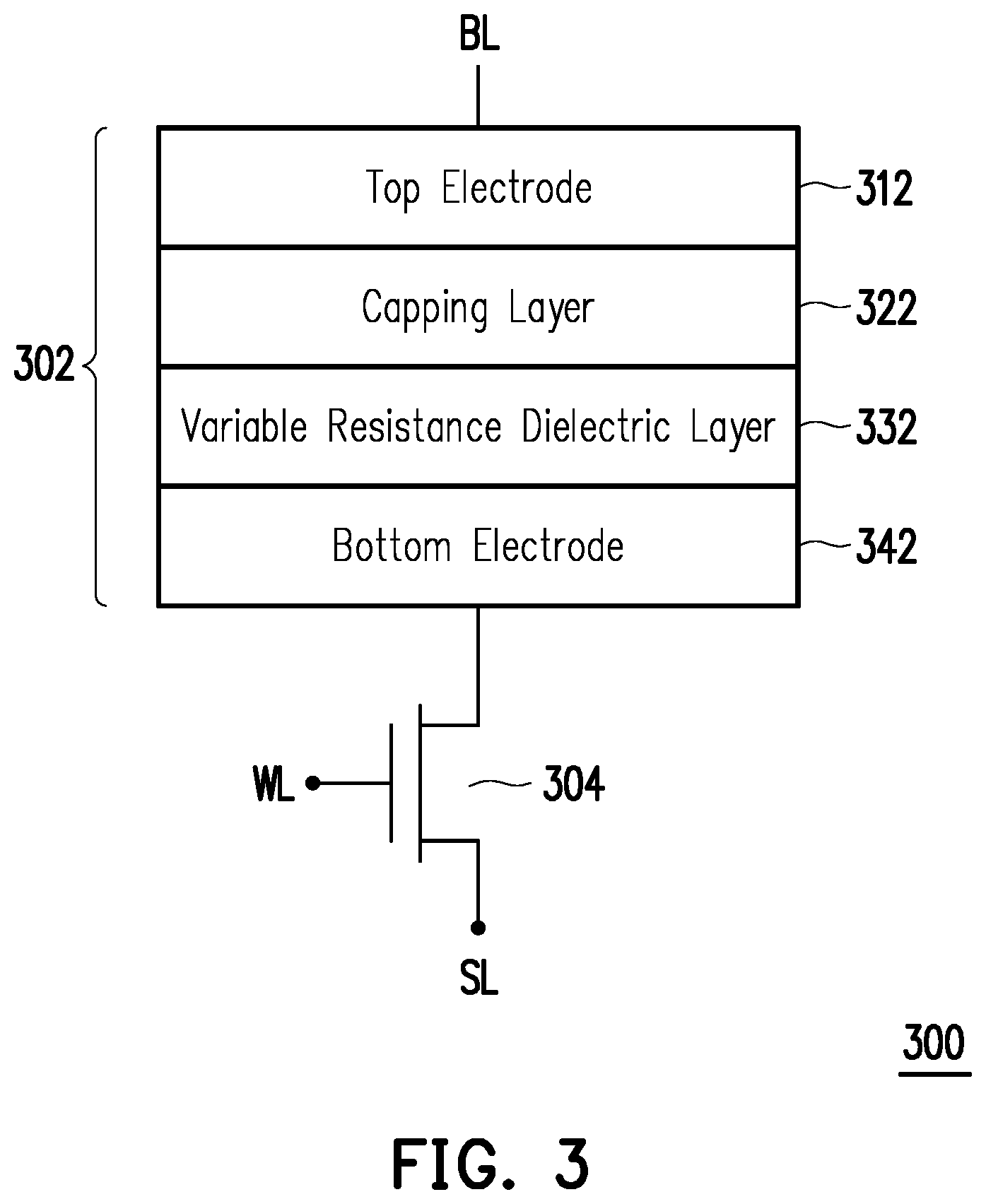 Patent US12322441 Figure 2 – Resistive random access memory device