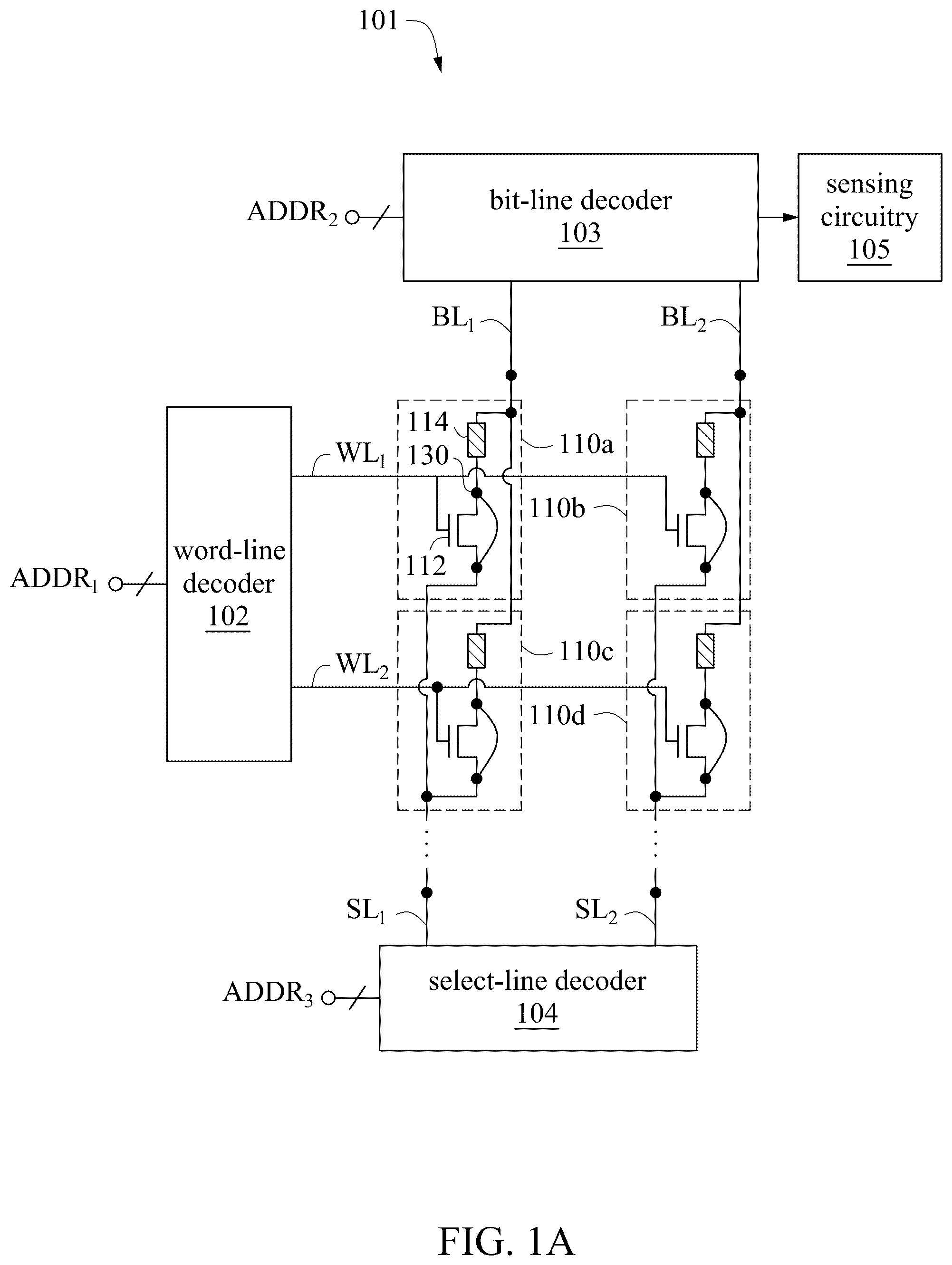 Patent US12322442 — Resistive memory with low voltage operation — Figure 1