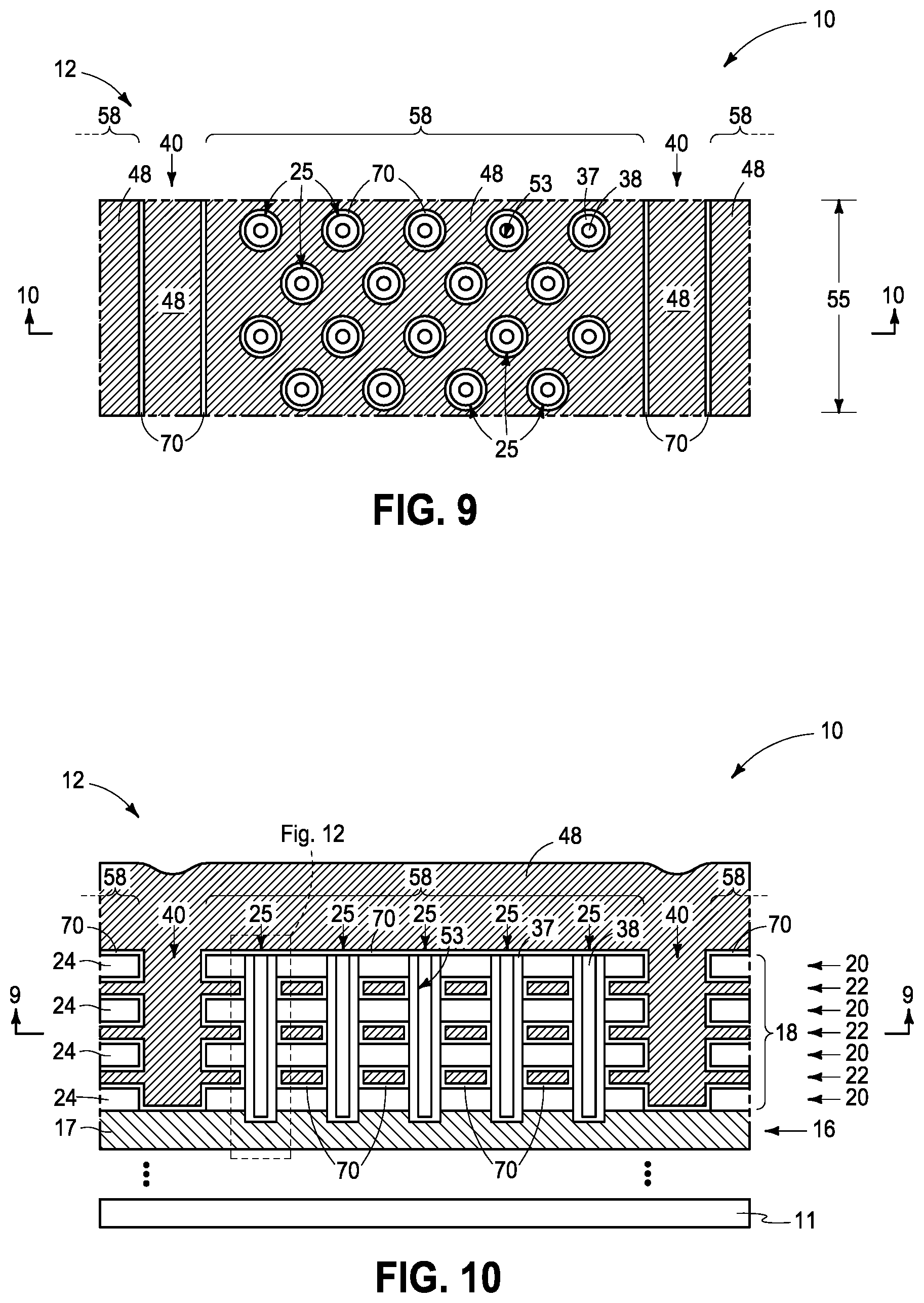 Patent US12322443 Figure 5 – Memory arrays comprising strings of memory cells and methods used in forming a memory array comprising strings of memory cells