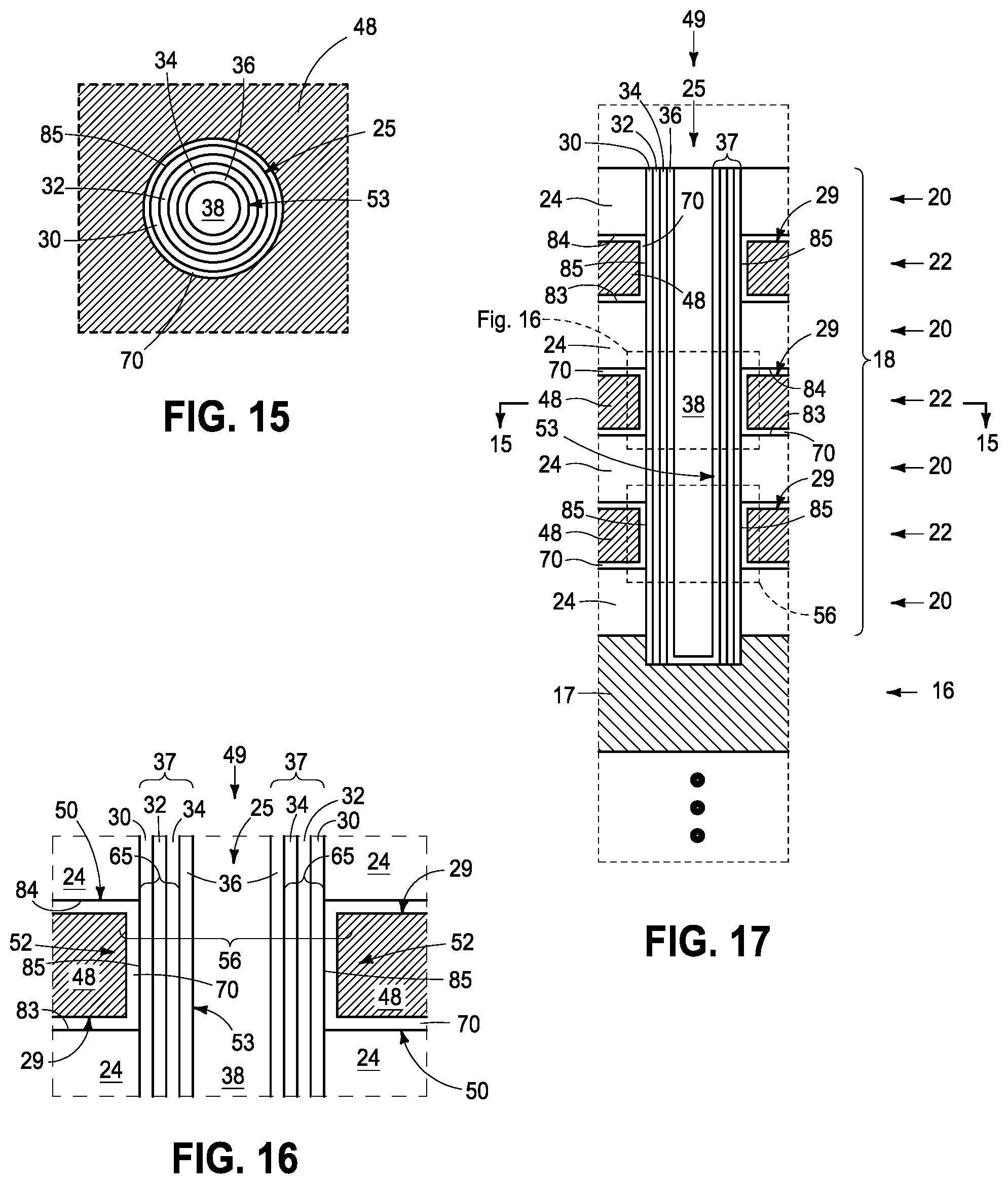 Patent US12322443 Figure 8 – Memory arrays comprising strings of memory cells and methods used in forming a memory array comprising strings of memory cells