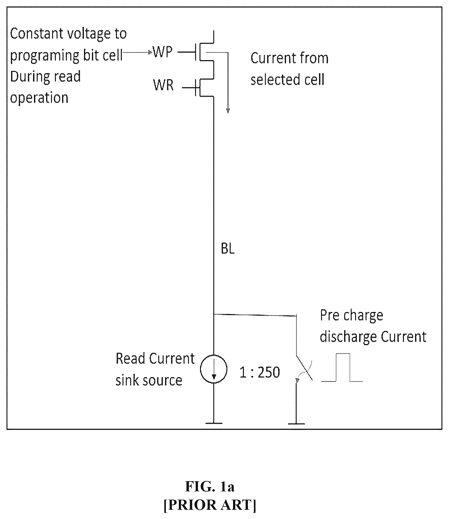 Patent US12322446 Figure 1 – Reduced word line voltage during discharge phase of read operation