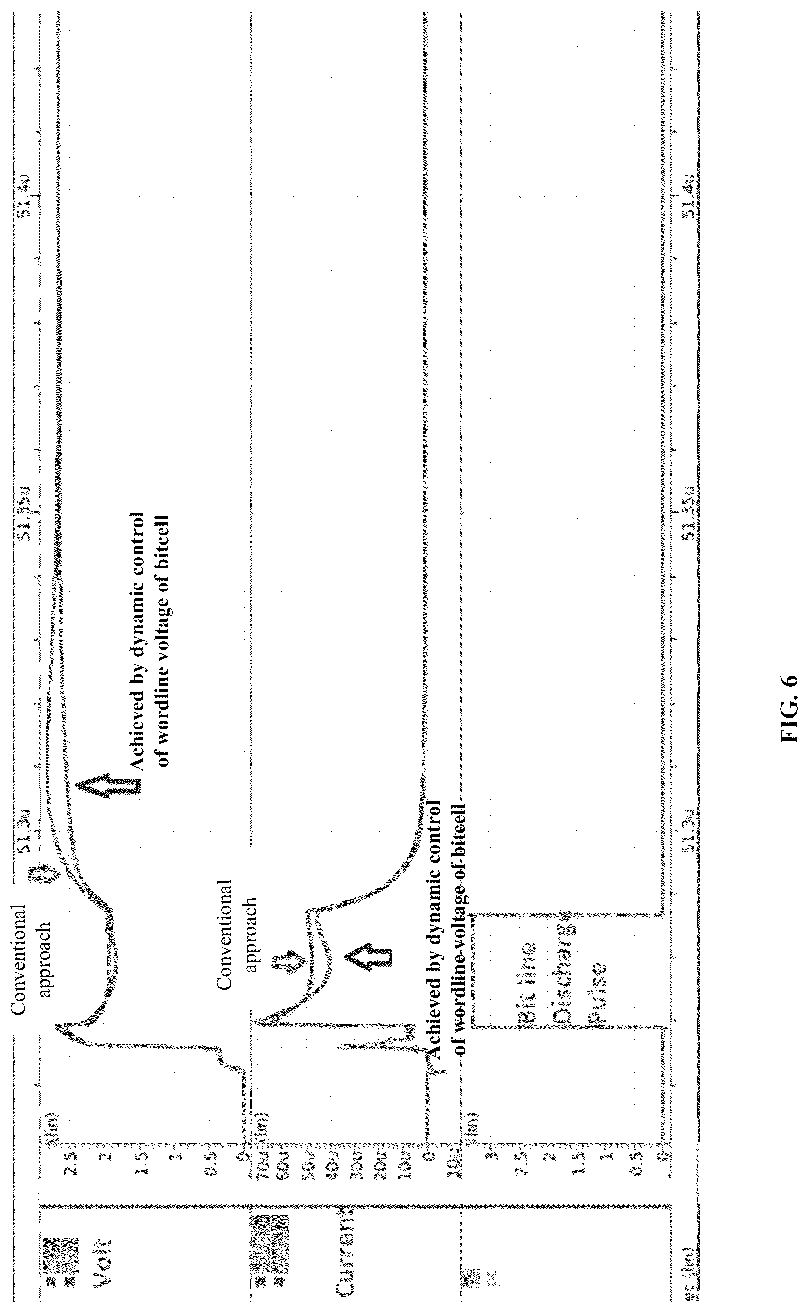 Patent US12322446 Figure 7 – Reduced word line voltage during discharge phase of read operation