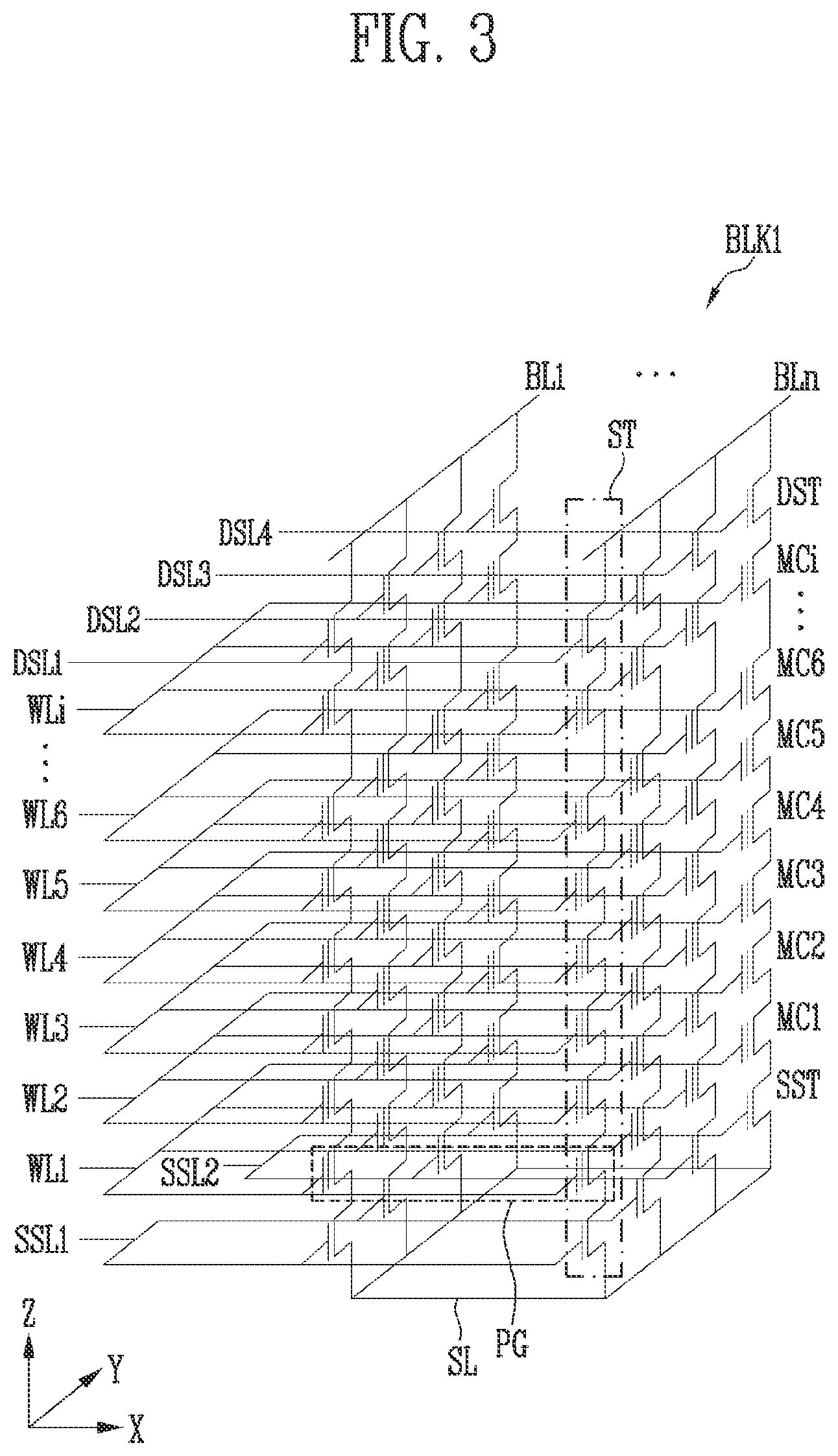 Patent US12322448 Figure 3 – Memory device and operating method of the memory device
