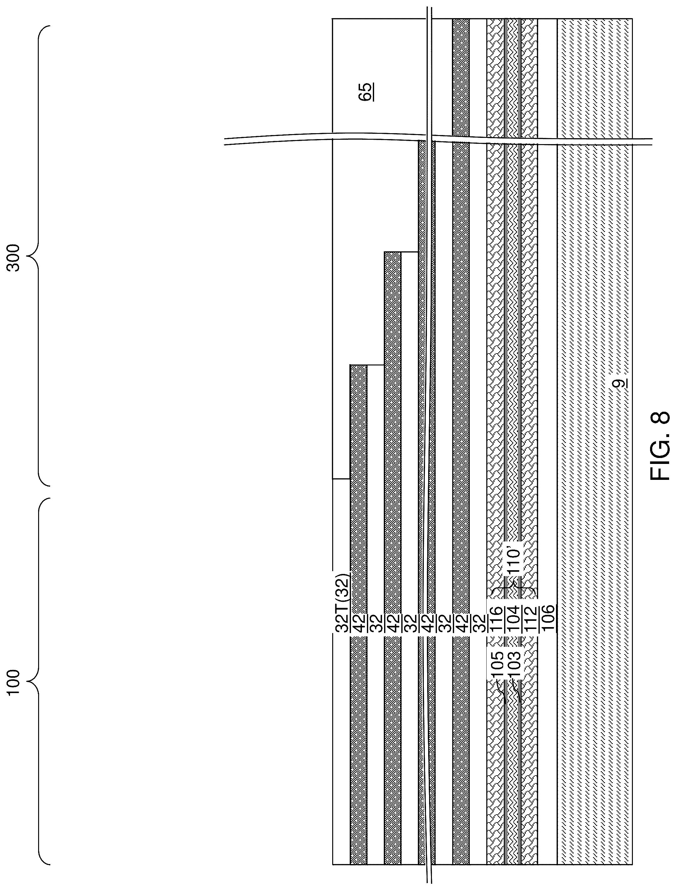 Patent US12322452 Figure 8 – Three-dimensional memory device including a bit-line-bias vertical transistor block and methods of operating the same