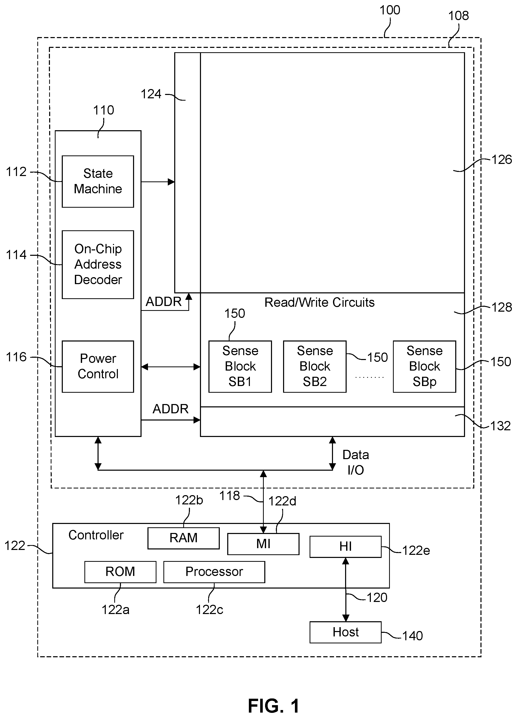 Patent US12322453 Figure 1 – NAND IO bandwidth increase