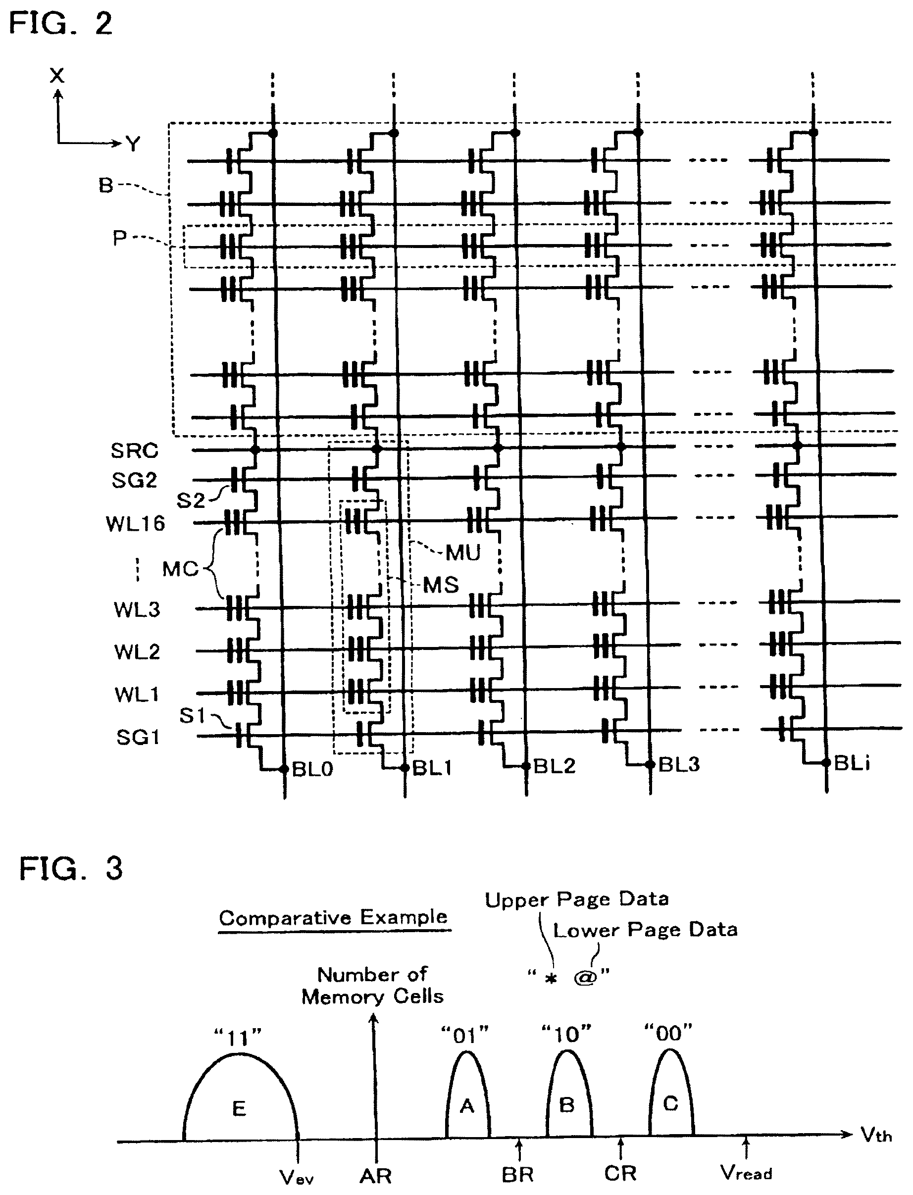 Patent US12322454 Figure 2 – Nonvolatile semiconductor memory device including a memory cell array and a control circuit applying a reading voltage