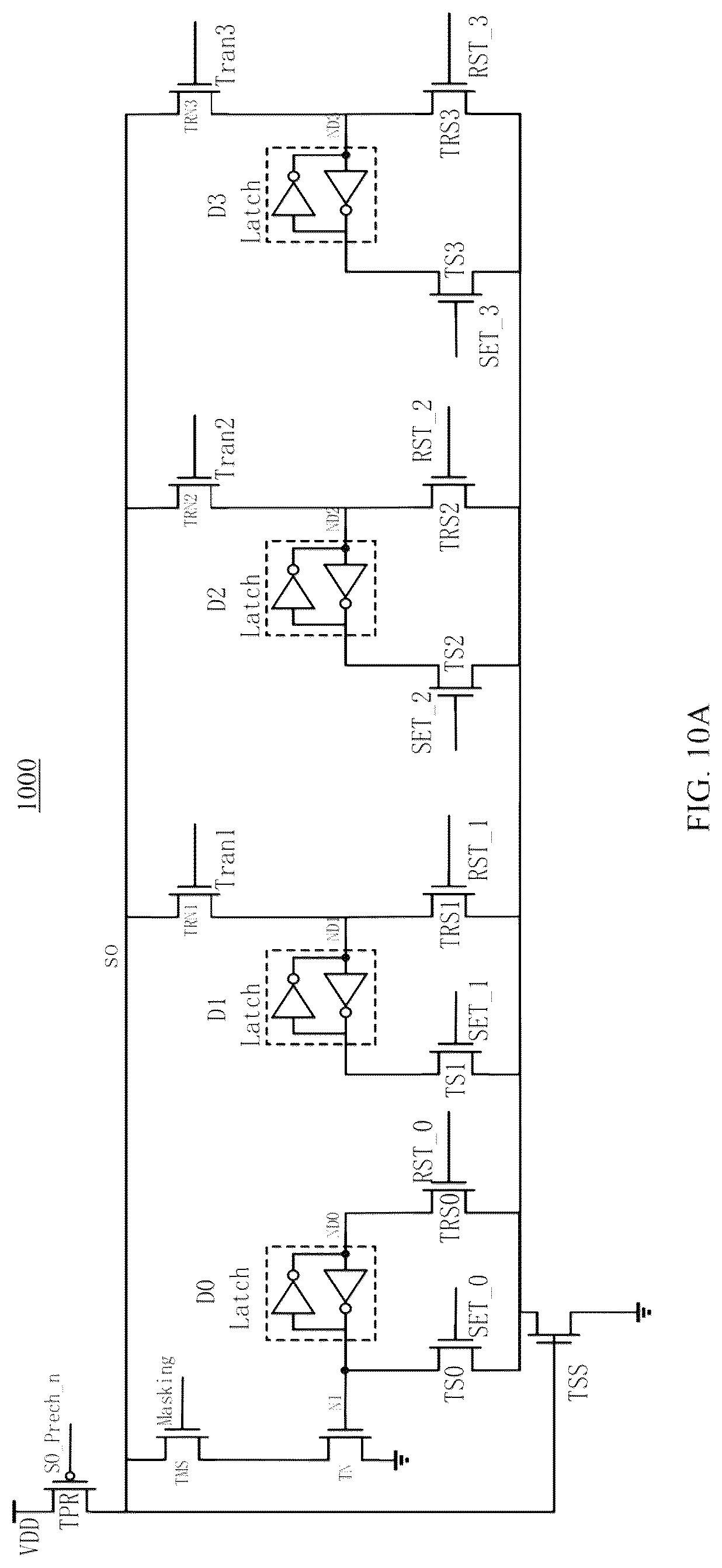 Patent US12322456 Figure 9 – Digital verify failbit count (VFC) circuit