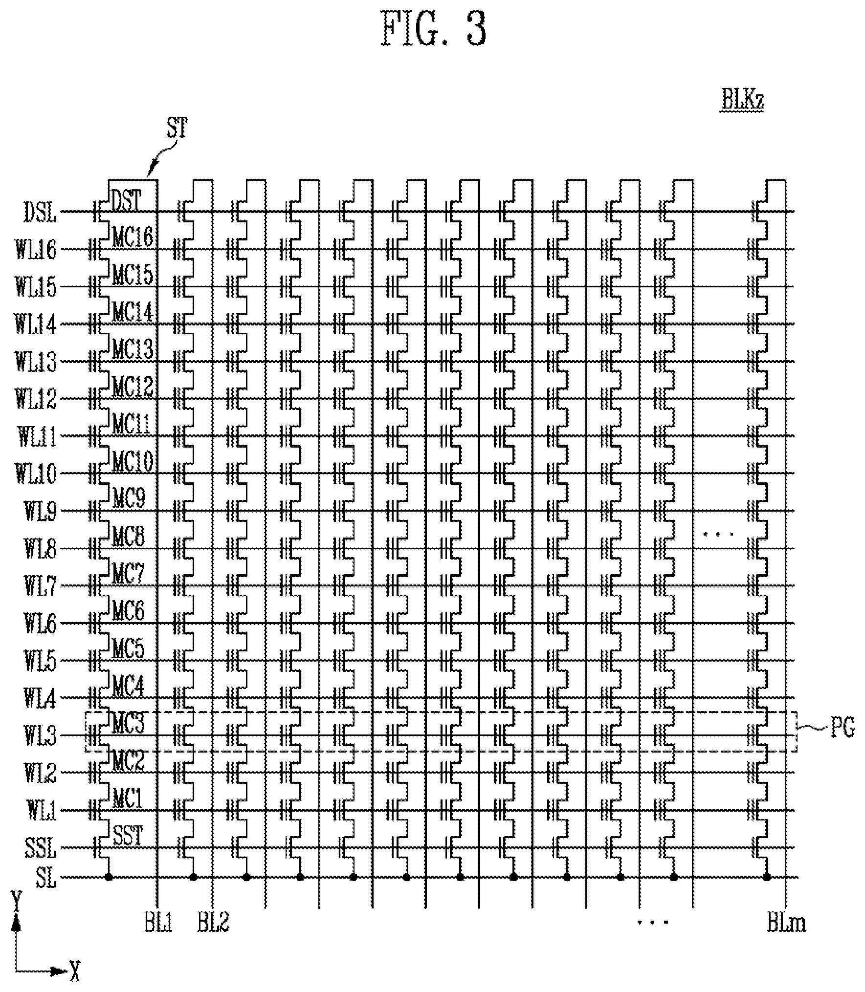 Patent US12322458 Figure 3 – Memory device and method of operating the same