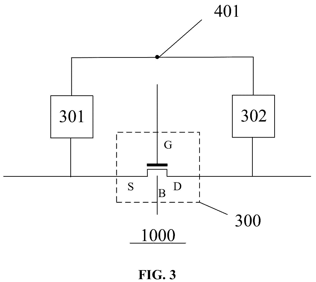 Patent US12322459 Figure 3 – Simulation test model for anti-fuse circuit and circuit testing method