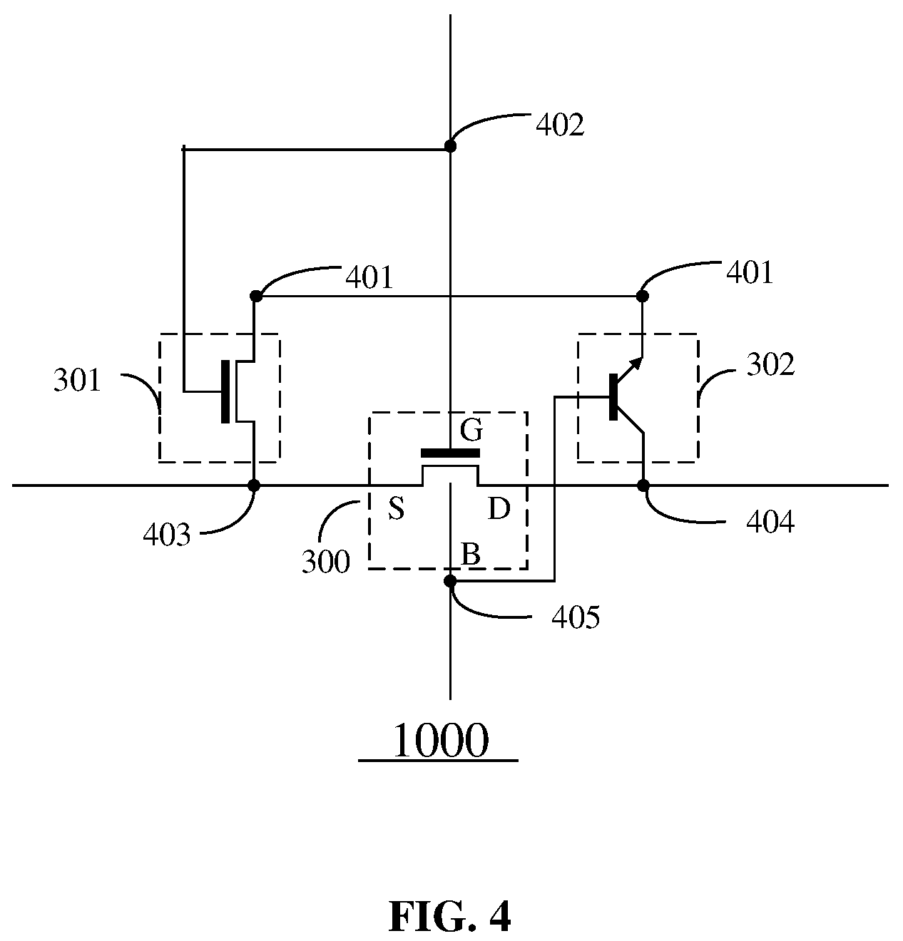Patent US12322459 Figure 4 – Simulation test model for anti-fuse circuit and circuit testing method