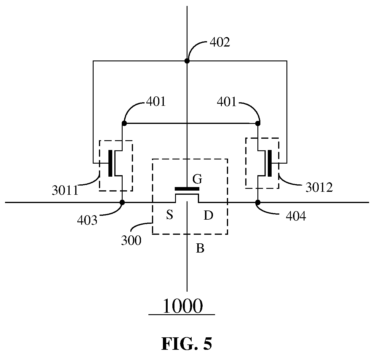 Patent US12322459 Figure 5 – Simulation test model for anti-fuse circuit and circuit testing method
