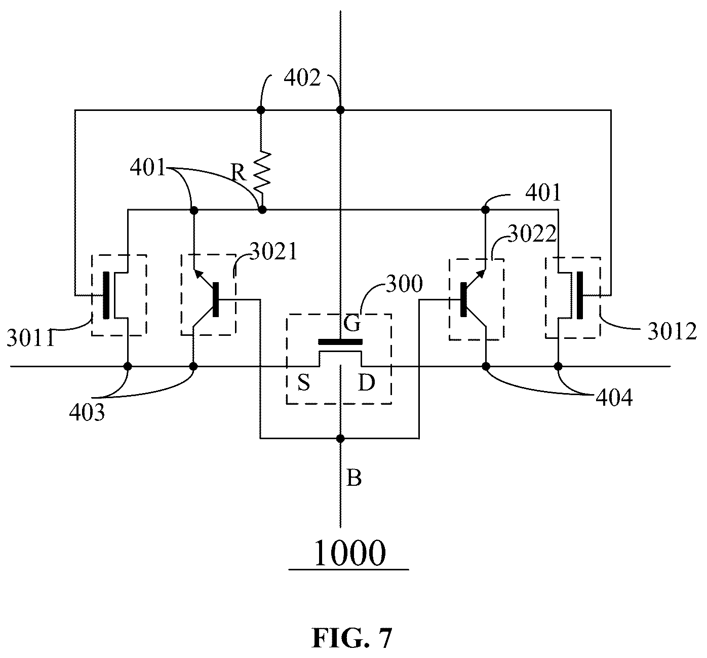 Patent US12322459 Figure 7 – Simulation test model for anti-fuse circuit and circuit testing method