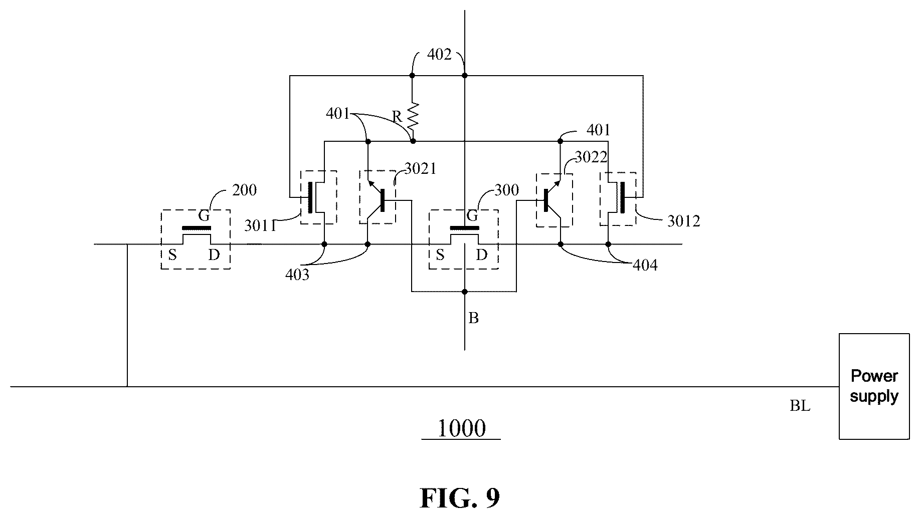 Patent US12322459 Figure 9 – Simulation test model for anti-fuse circuit and circuit testing method