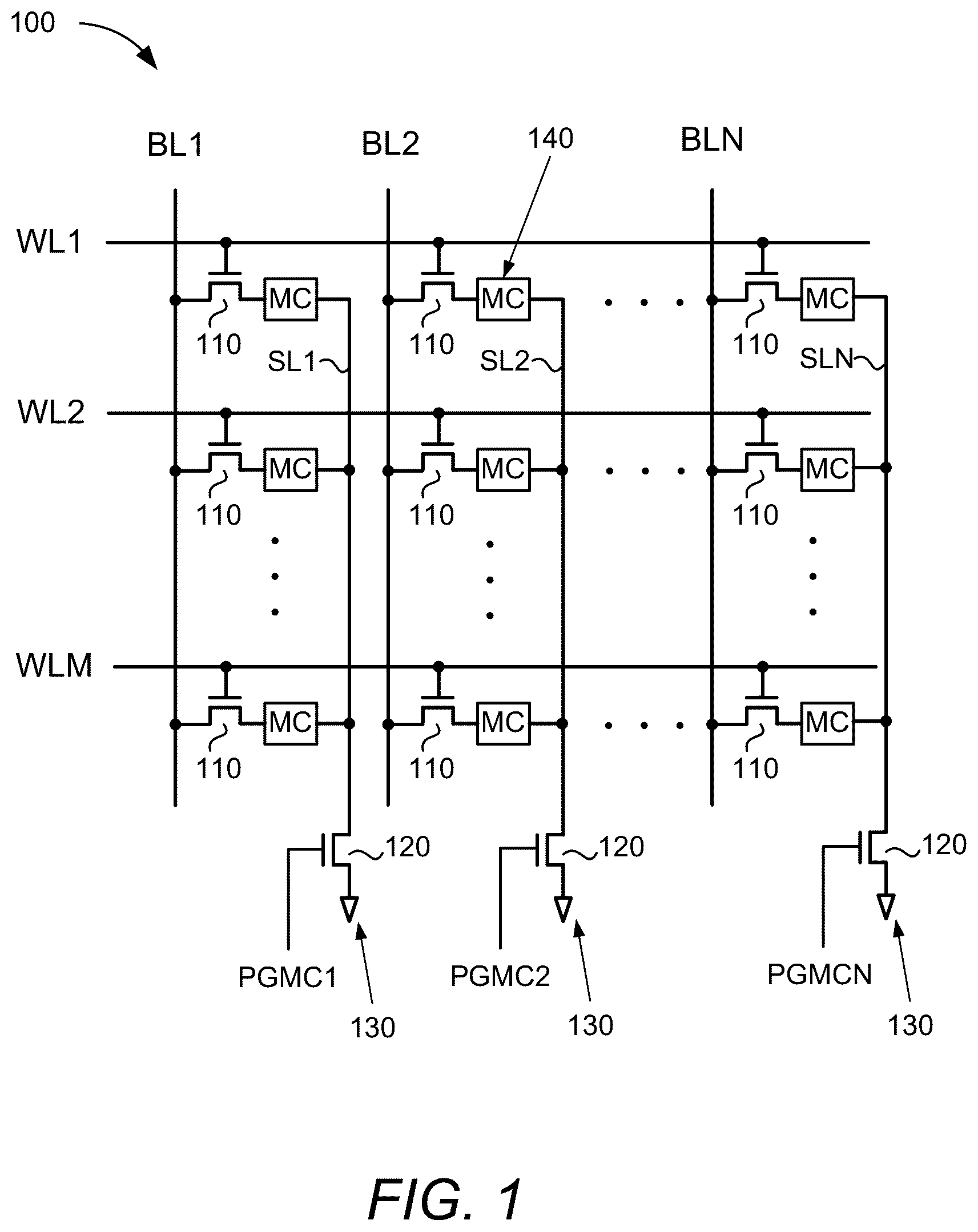 Patent US12322461 Figure 1 – Dielectric film based one-time programmable (OTP) memory cell