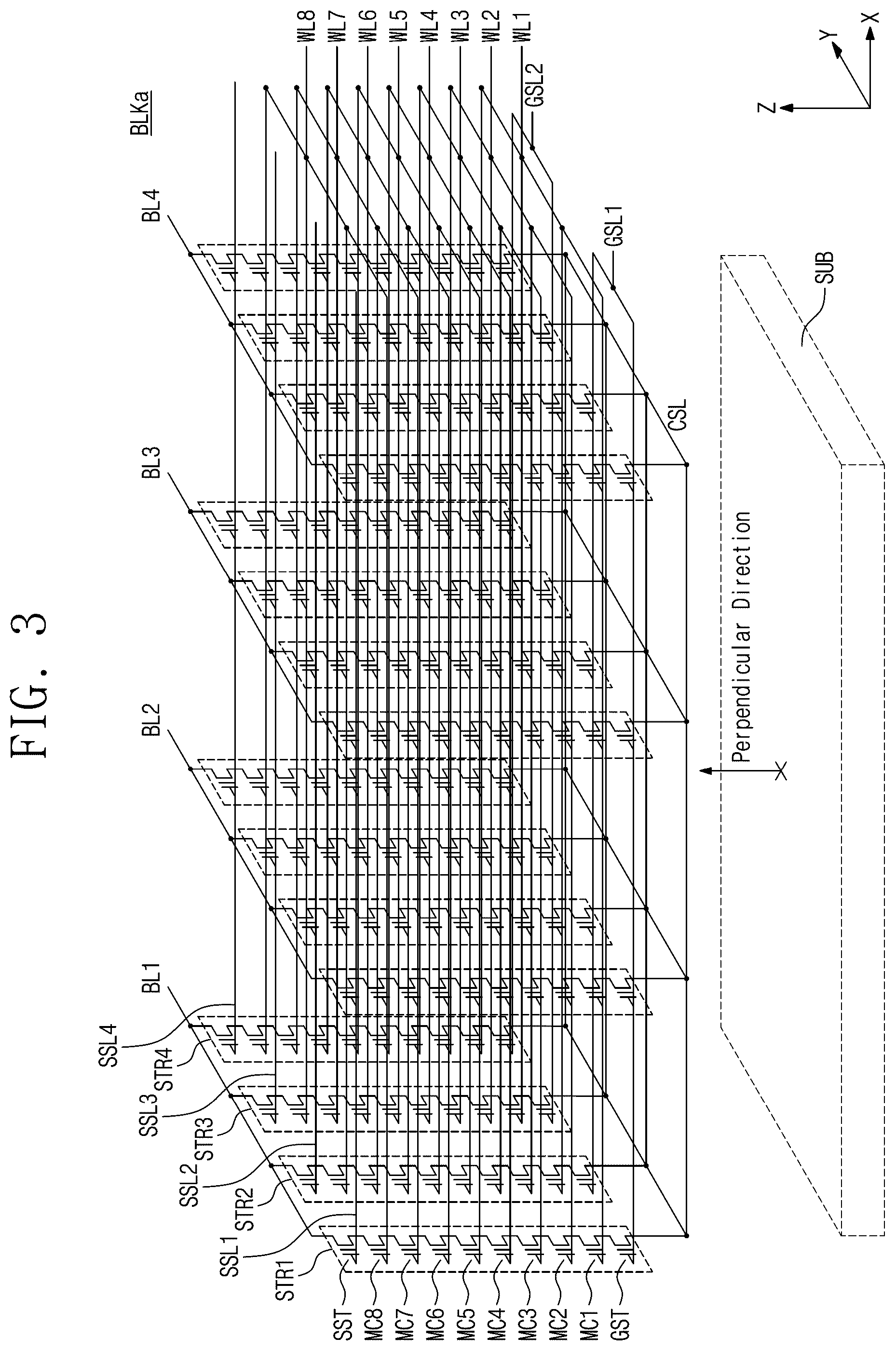 Patent US12322464 Figure 3 – Data storage device for checking a defect of row lines and an operation method thereof