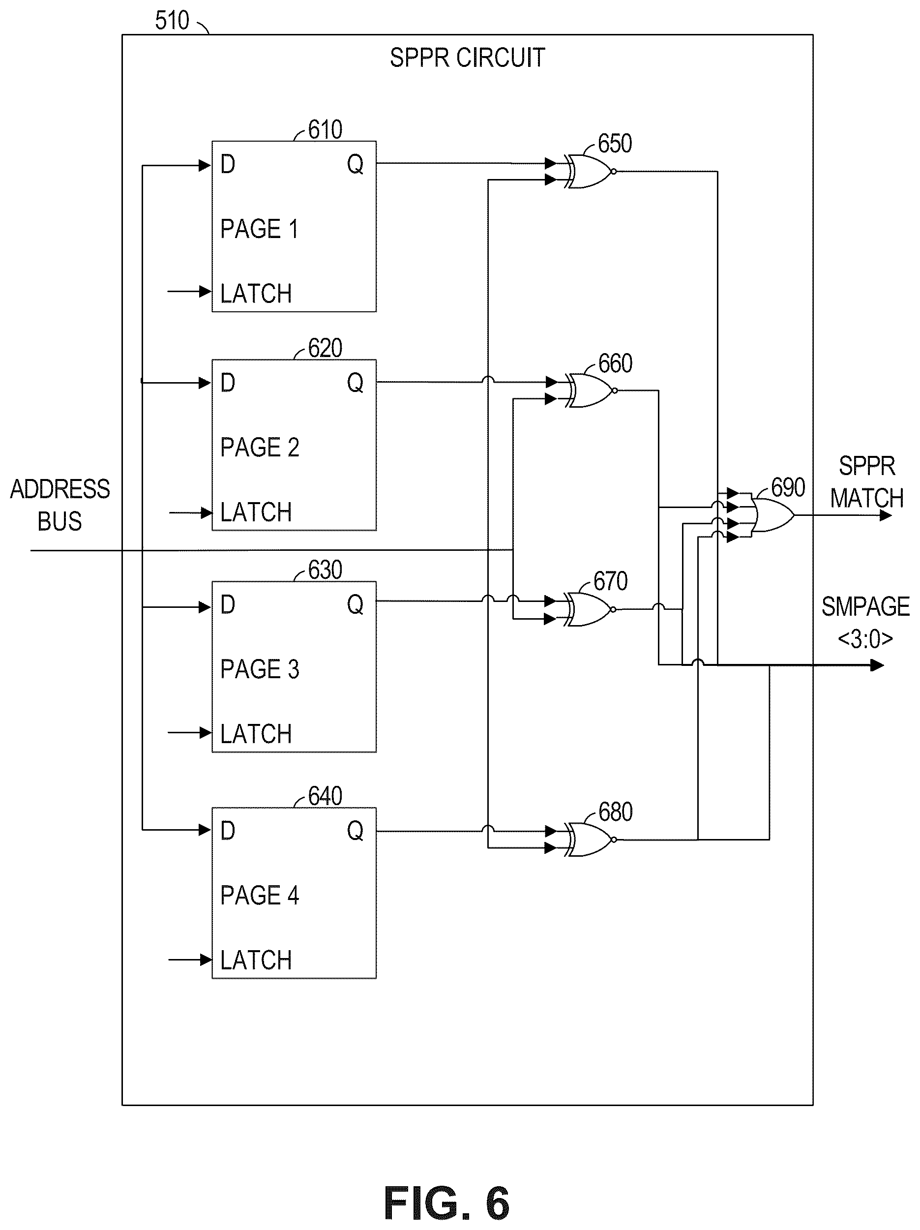 Patent US12322466 Figure 6 – Memory device with redundancy for page-based repair