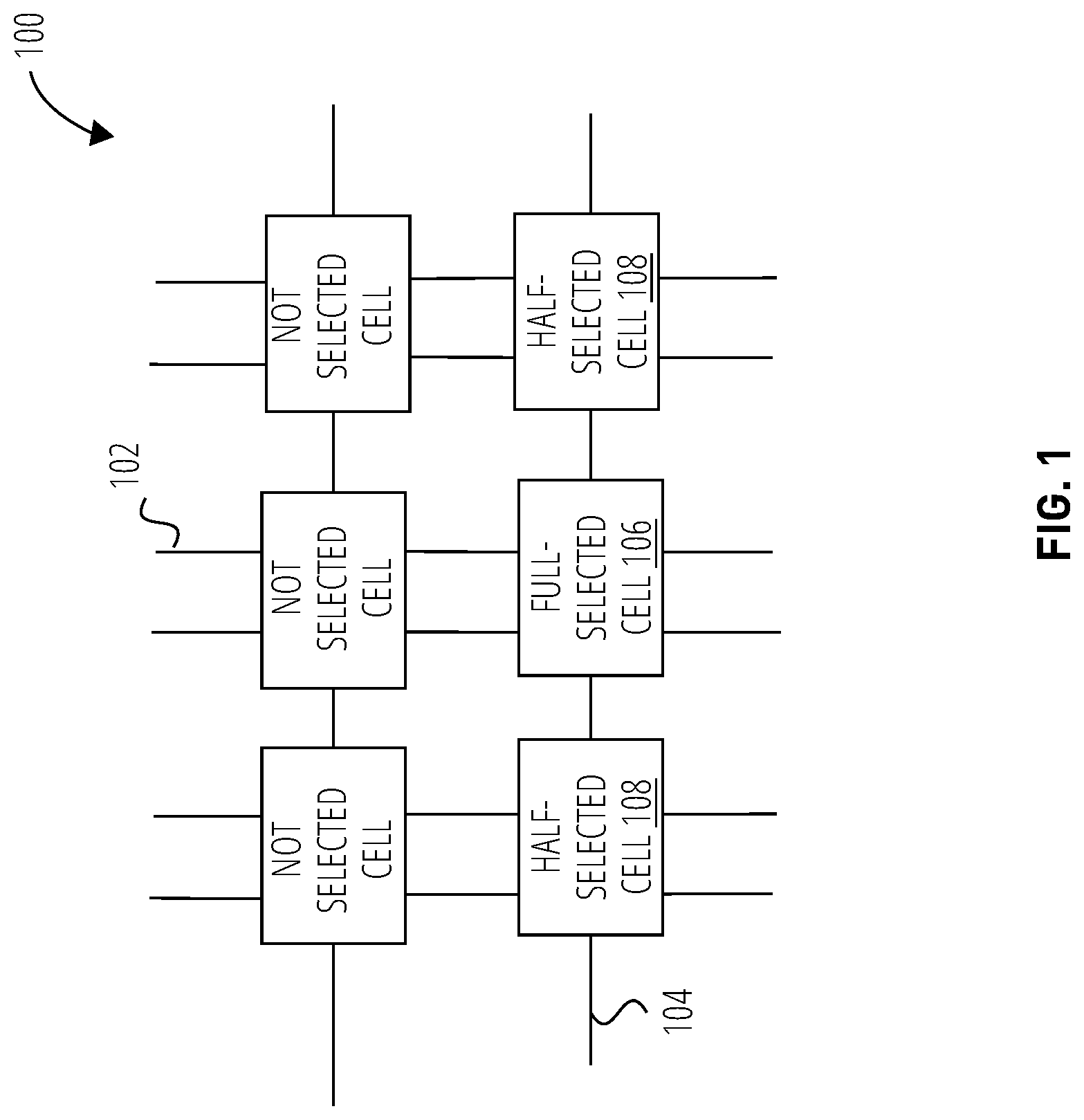 Patent US12322471 — Contention-free dual-voltage logic cell — Figure 1