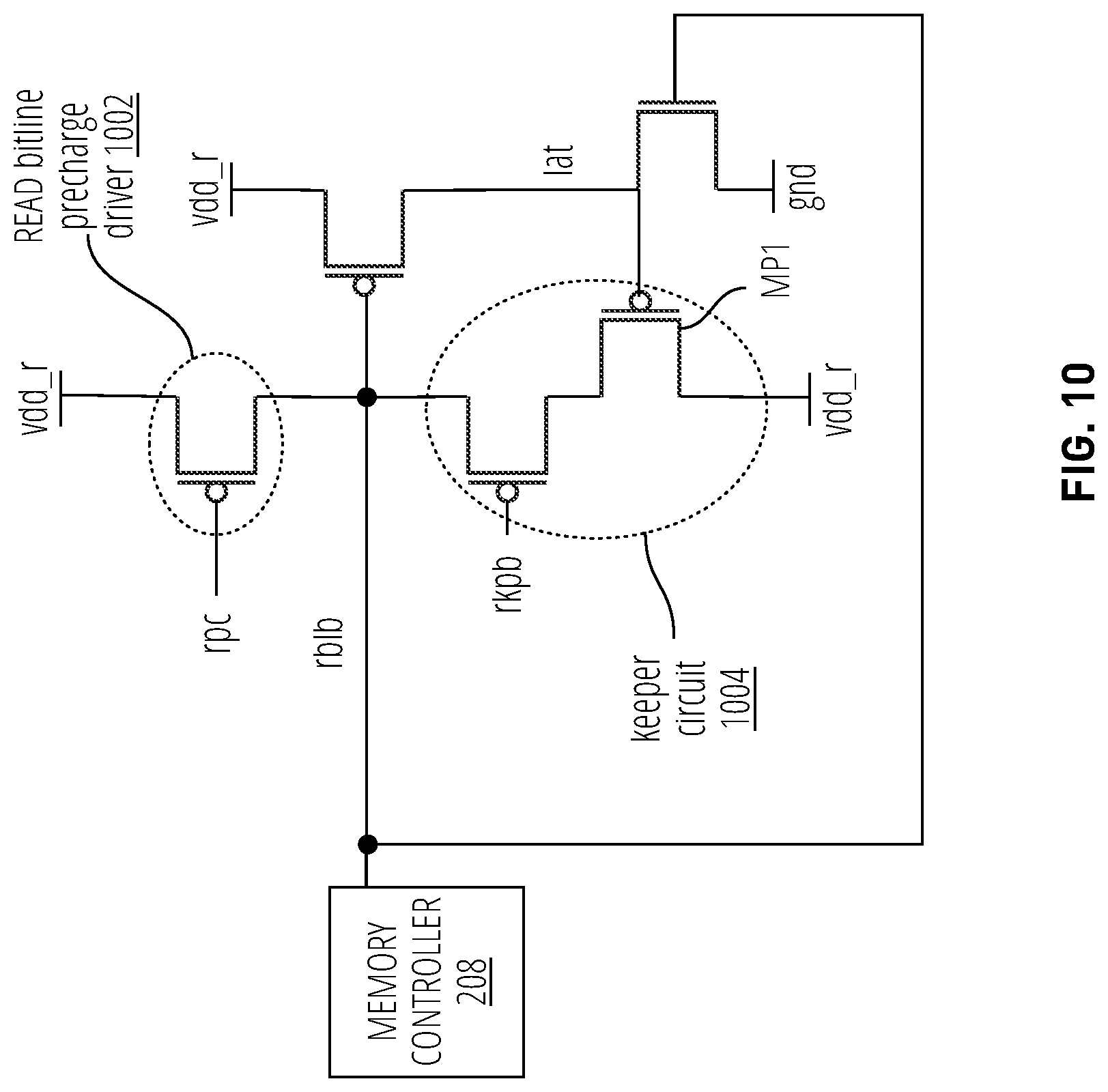 Patent US12322471 Figure 10 – Contention-free dual-voltage logic cell