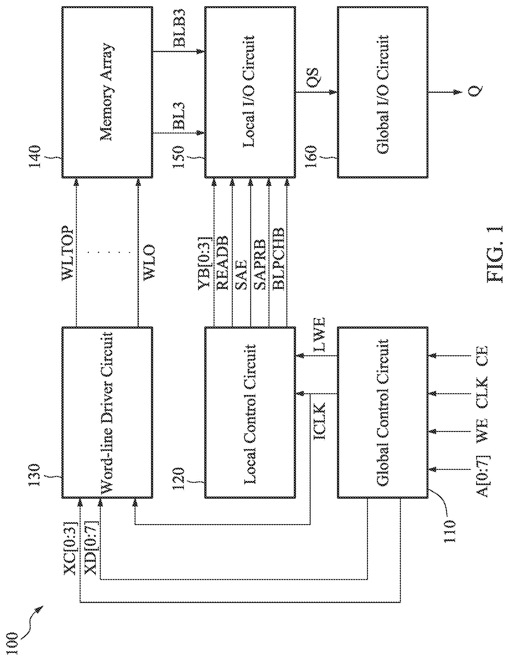 Patent US12322474 Figure 1 – Memory device, read clock generation circuit, and method for controlling read operation in memory device