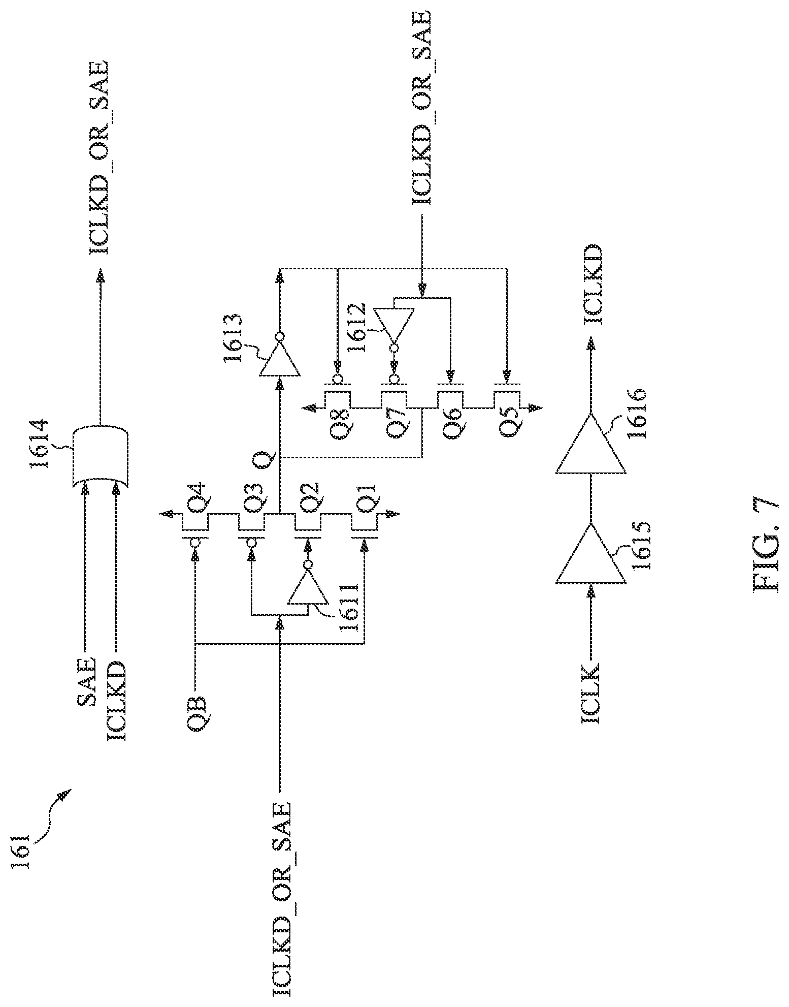 Patent US12322474 Figure 7 – Memory device, read clock generation circuit, and method for controlling read operation in memory device