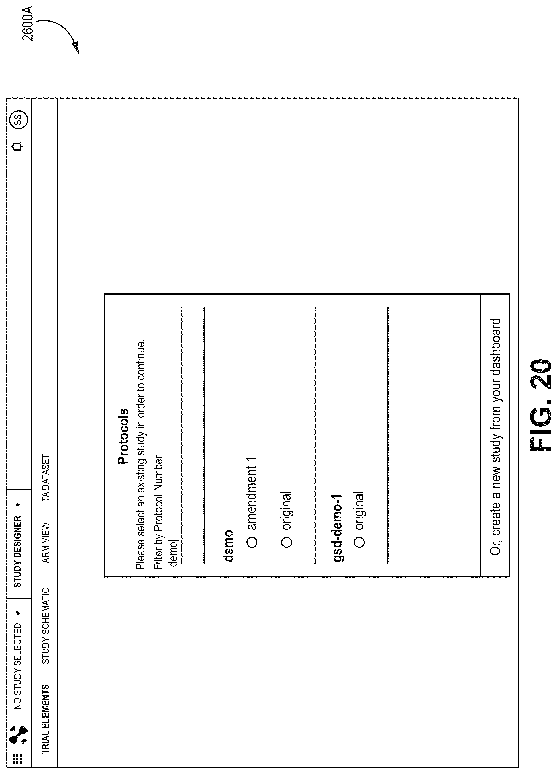 Patent US12322480 Figure 20 – Graphical study design for clinical research study systems