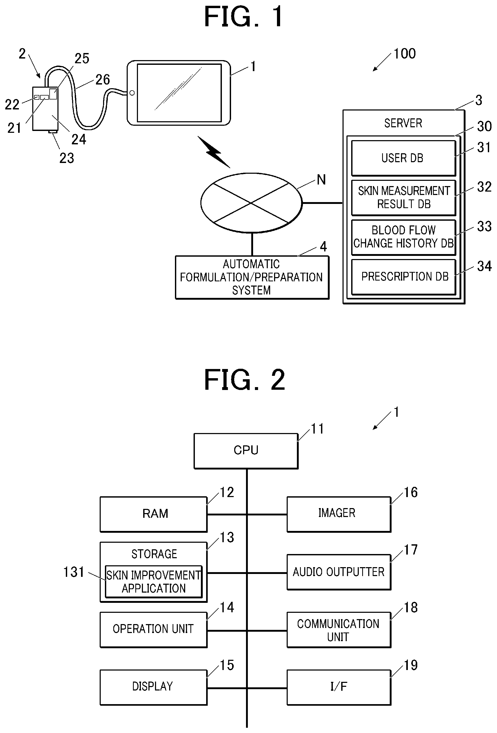 Patent US12322484 Figure 1 – Information processing apparatus, skincare prescription system, skincare prescription method, and storage medium