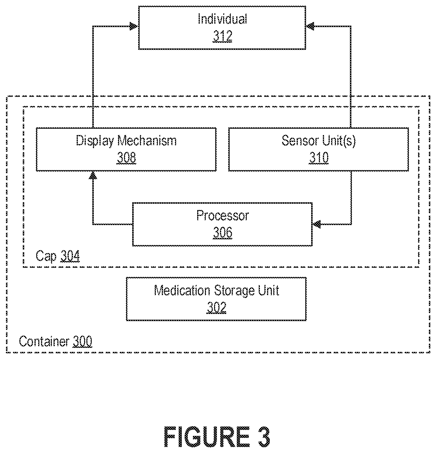 Patent US12322486 Figure 3 – Approaches to improving the reliability of wireless connections between medication containers and central computing devices