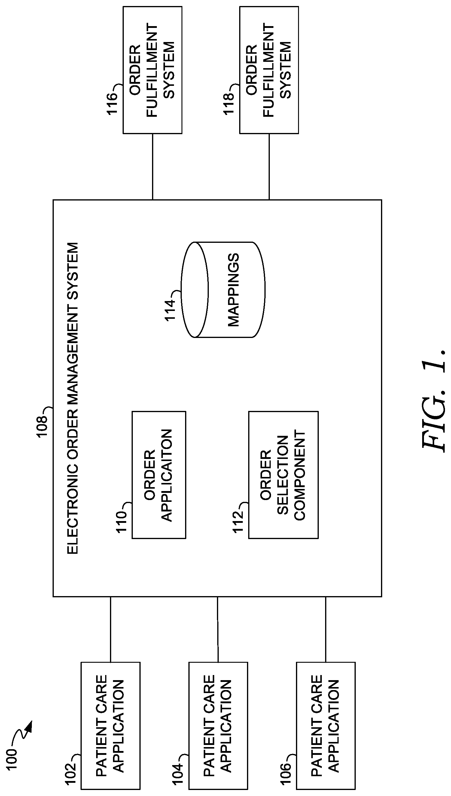 Patent US12322499 — Order selection and entry management system — Figure 1