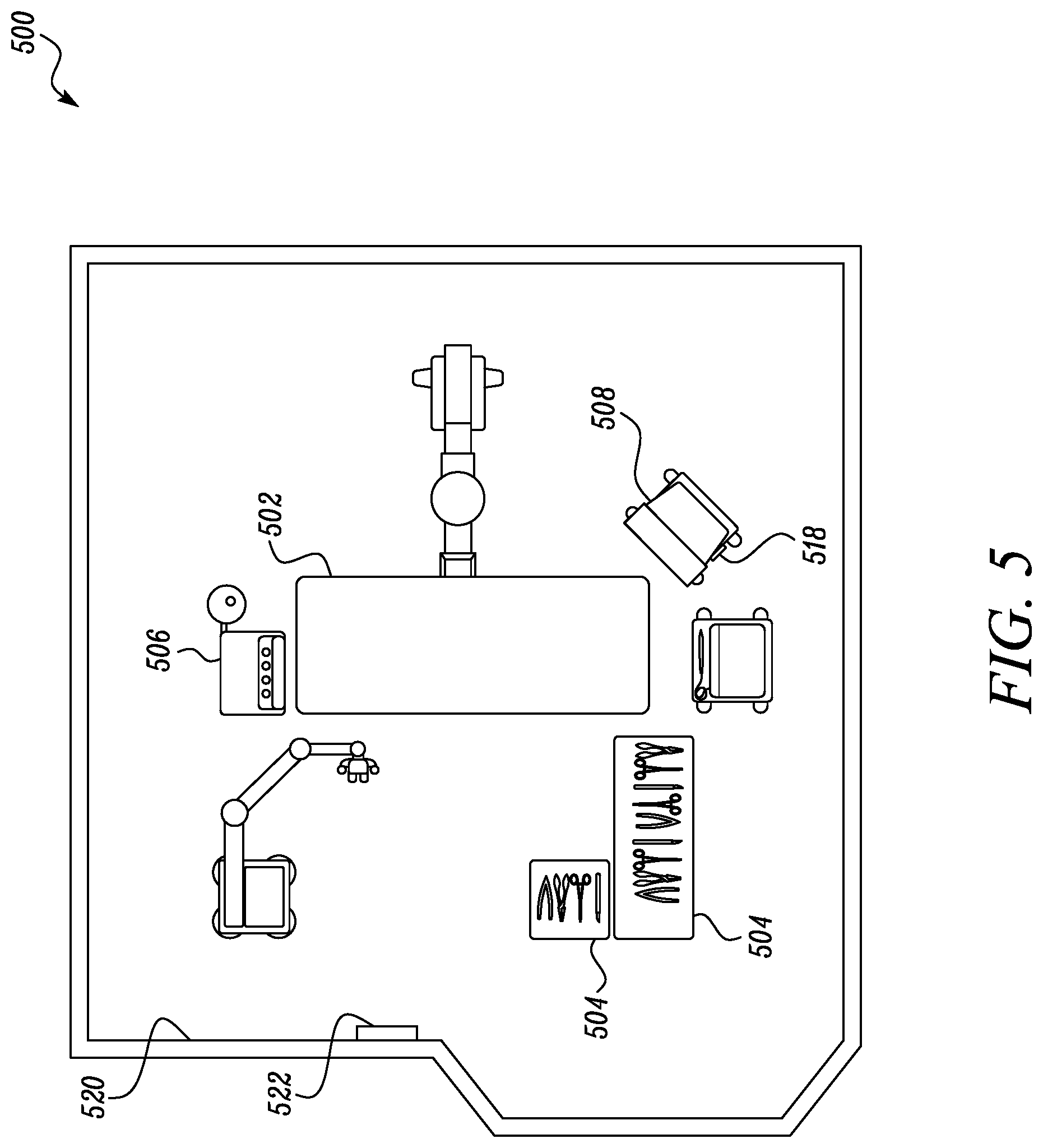 Patent US12322501 Figure 6 – System and method for managing a medical procedure room