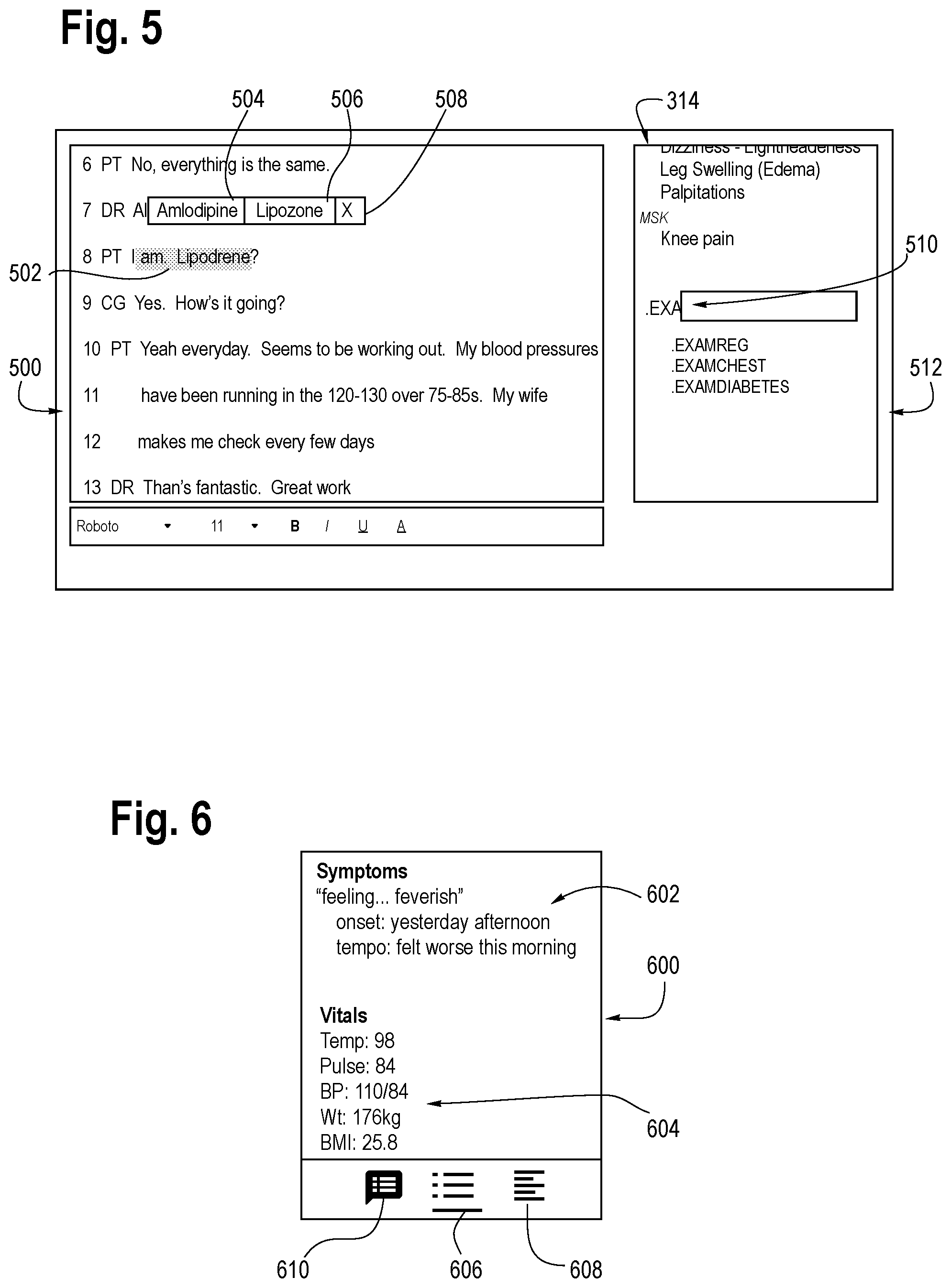 Patent US12322511 Figure 3 – Interface for patient-provider conversation and auto-generation of note or summary
