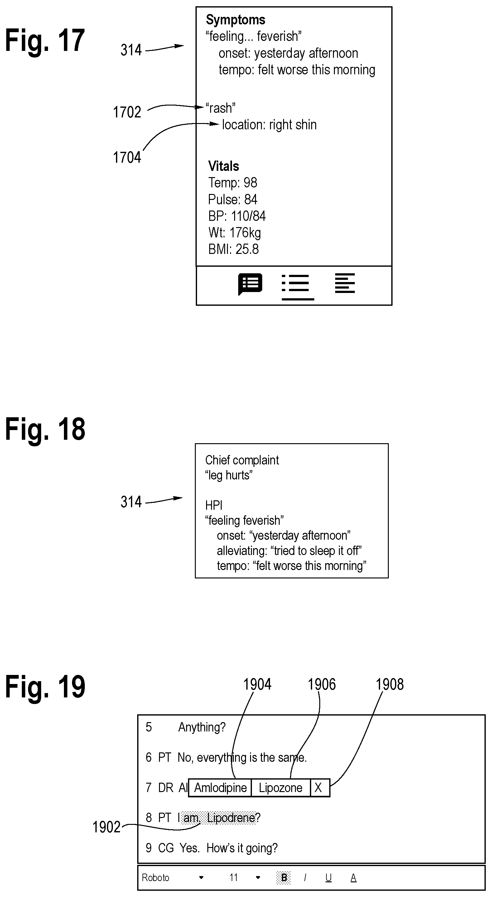 Patent US12322511 Figure 9 – Interface for patient-provider conversation and auto-generation of note or summary