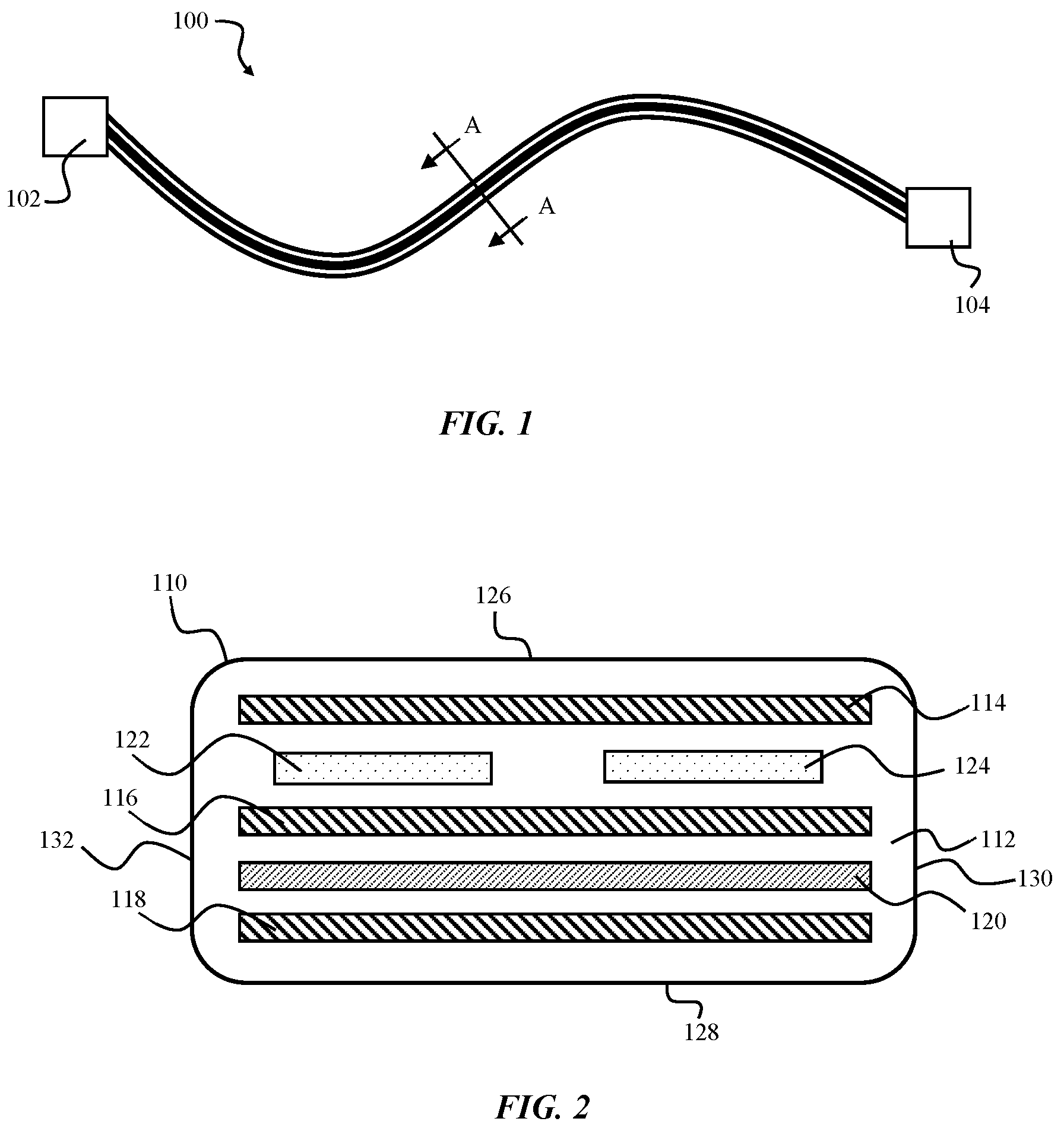 Patent US12322528 Figure 1 – Hybrid cabling solution for higher bandwidth and millimeter wave applications
