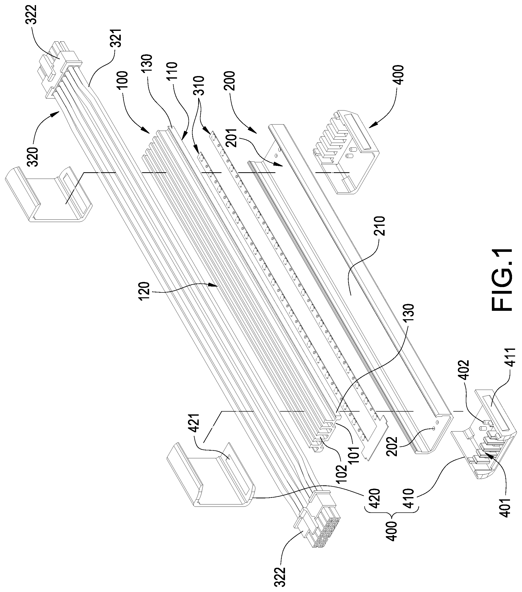 Patent US12322530 Figure 1 – Illumination flat cable device