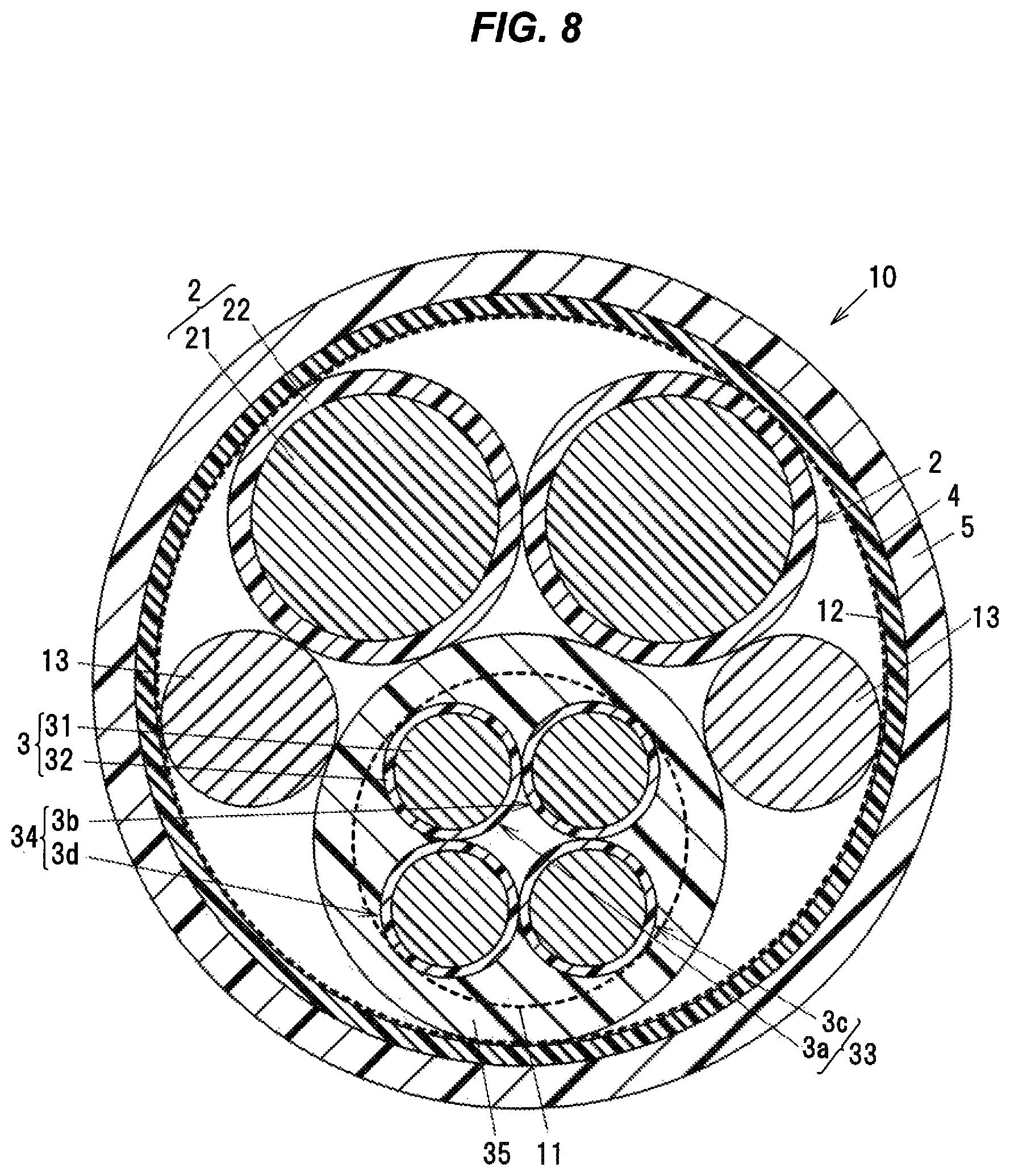Patent US12322531 Figure 8 – Composite cable and composite harness