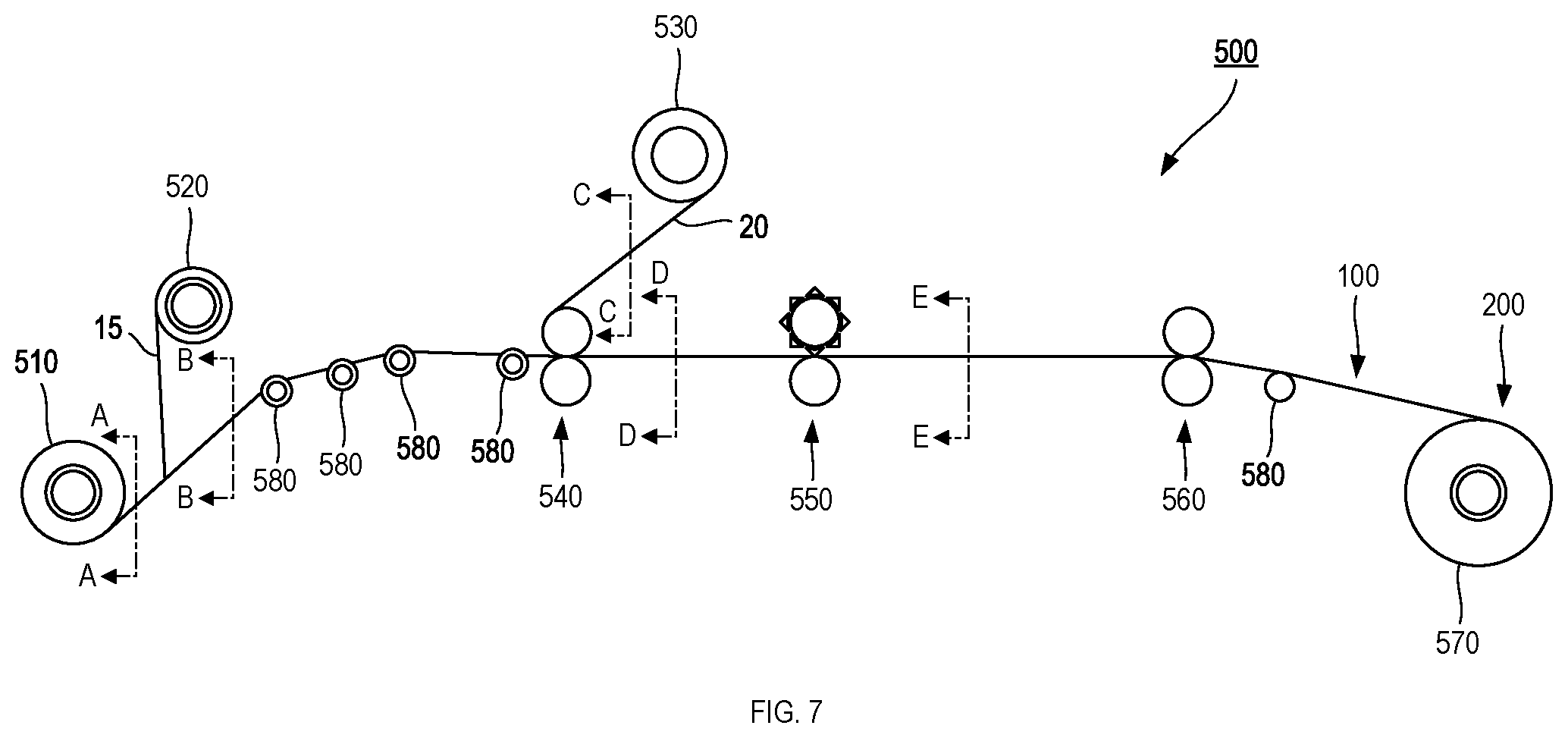 Patent US12322534 Figure 7 – Magnetic sheet, wound magnetic sheet, and multilayer magnetic sheet