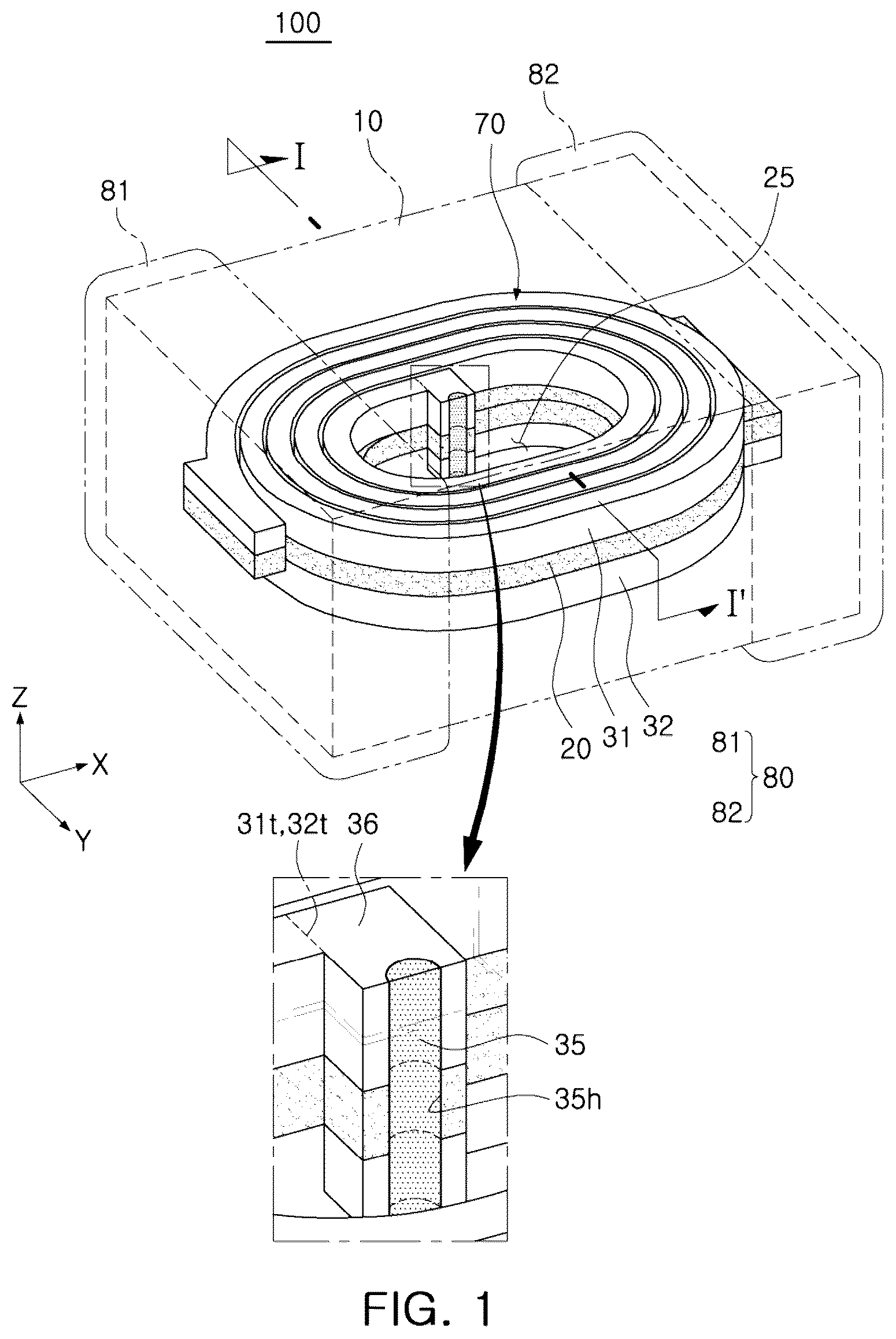Patent US12322537 Figure 1 – Coil component and manufacturing method for the same
