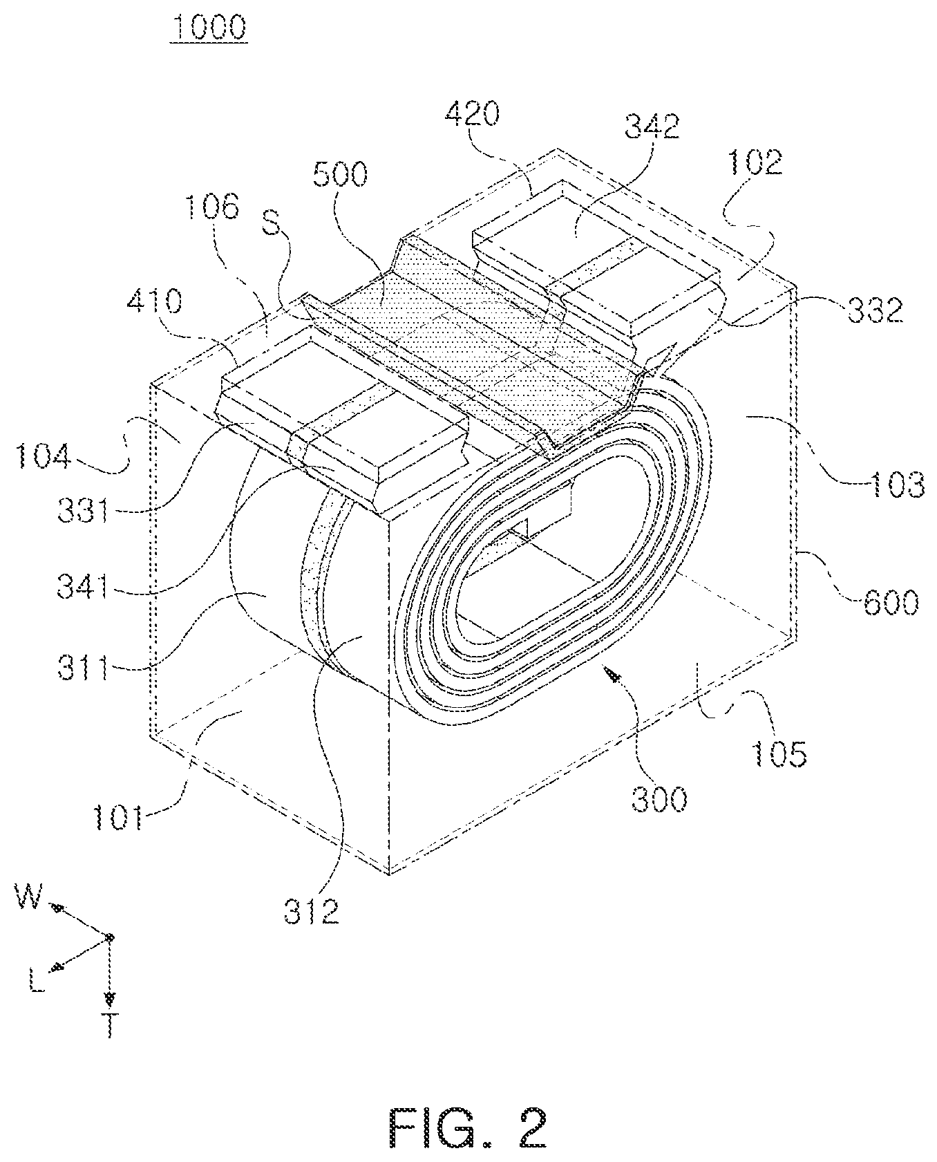 Patent US12322540 Figure 2 – Coil component