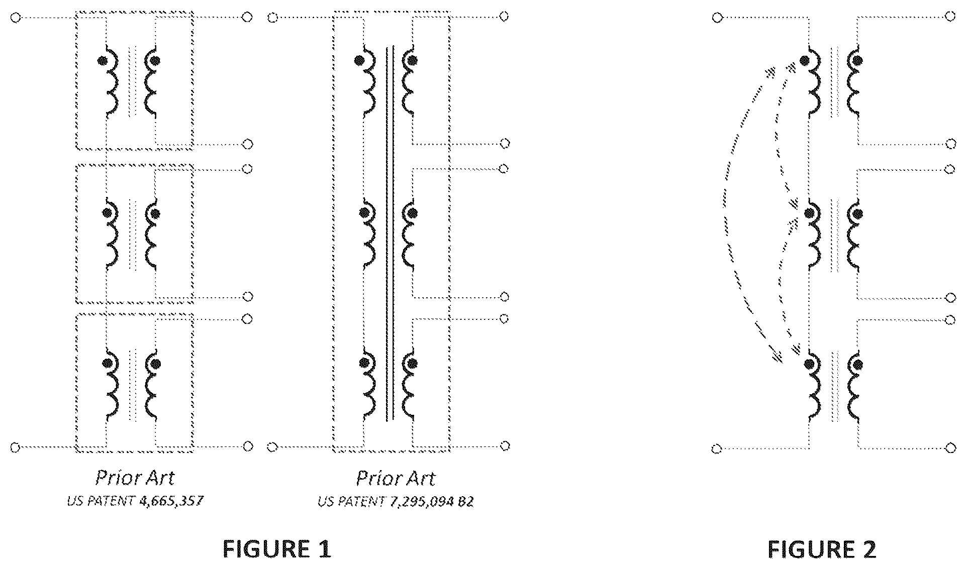 Patent US12322541 Figure 1 – Magnetic structures for low leakage inductance and very high efficiency